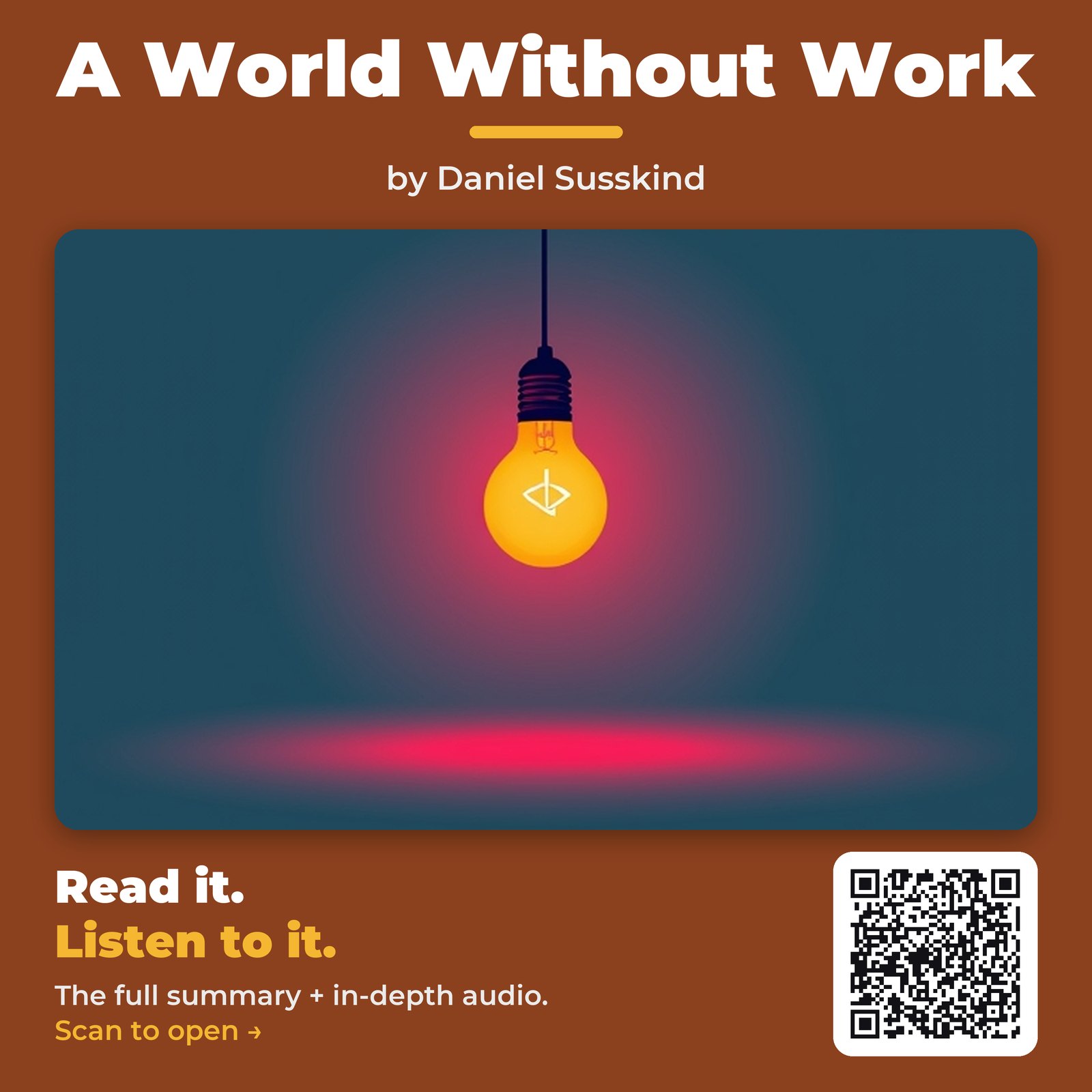A World Without Work — by Daniel Susskind