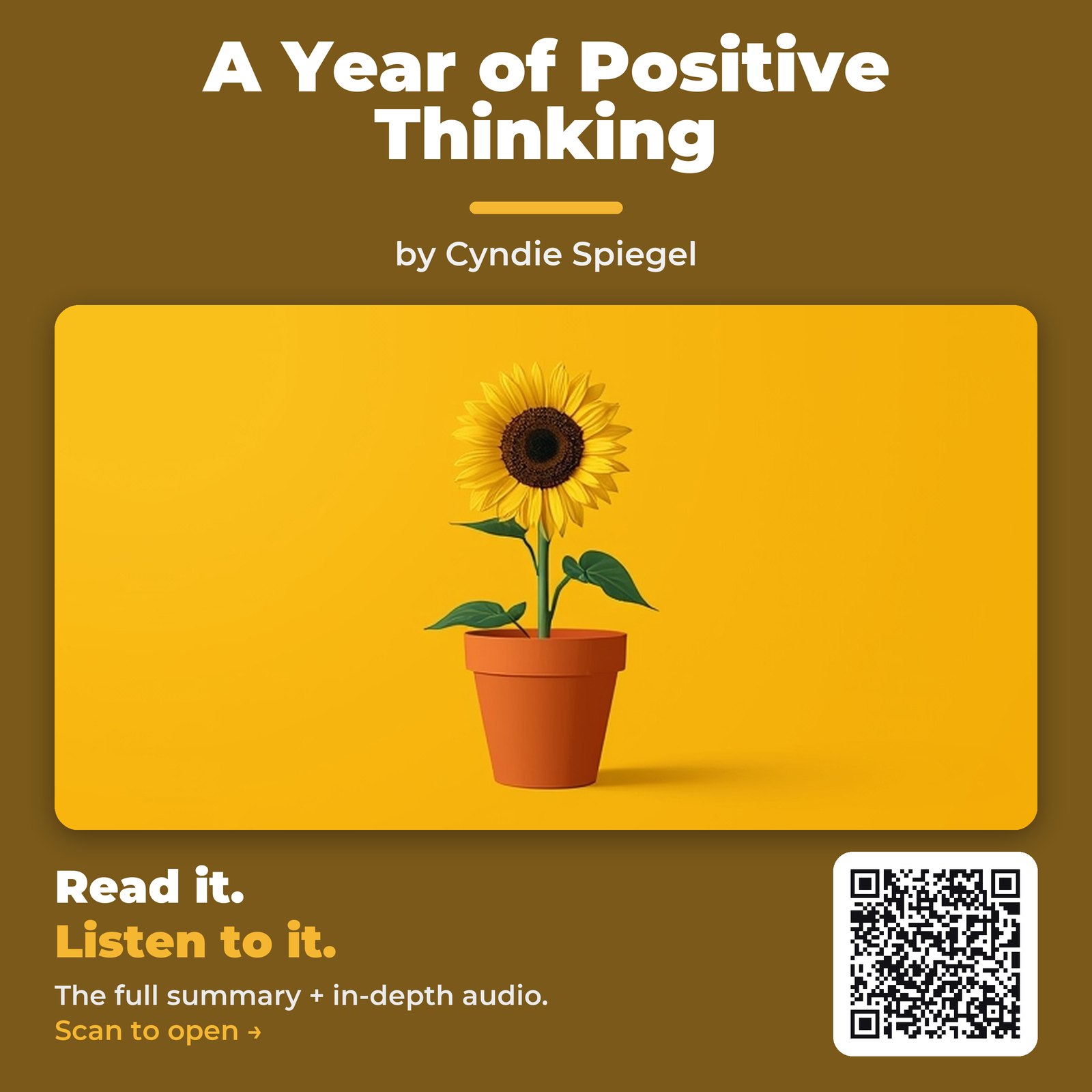 A Year of Positive Thinking — by Cyndie Spiegel