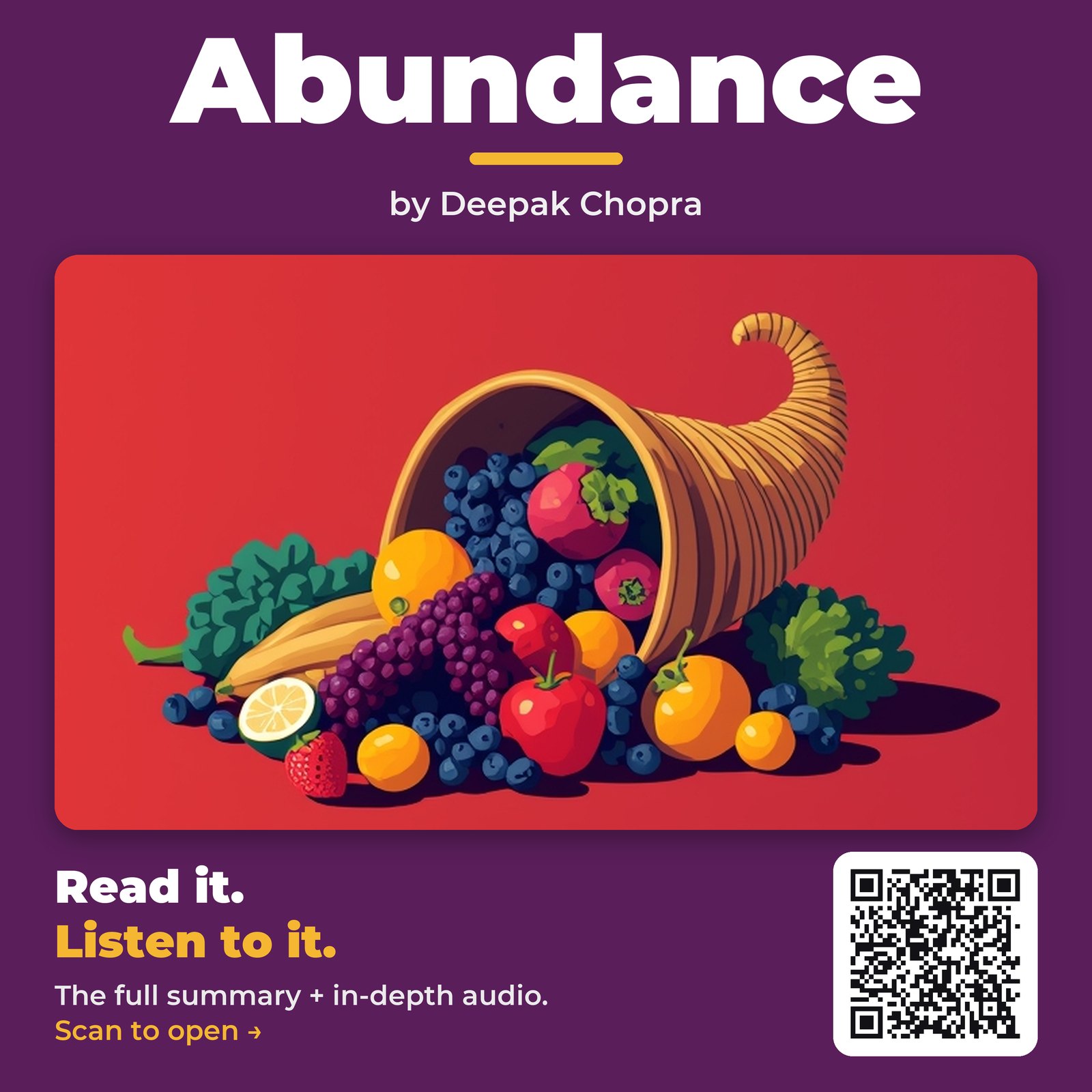 Abundance — by Deepak Chopra