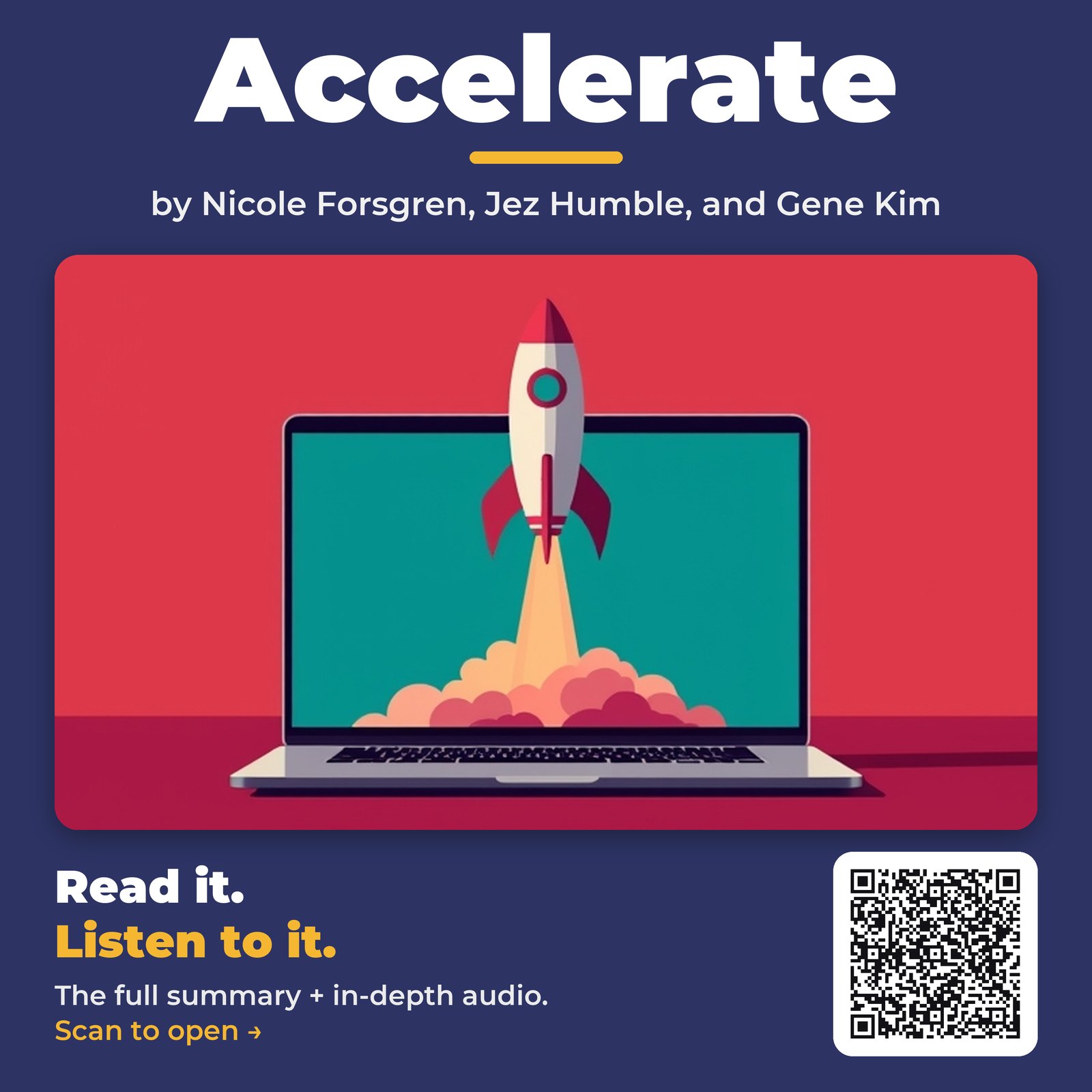 Accelerate — by Nicole Forsgren, Jez Humble, and Gene Kim