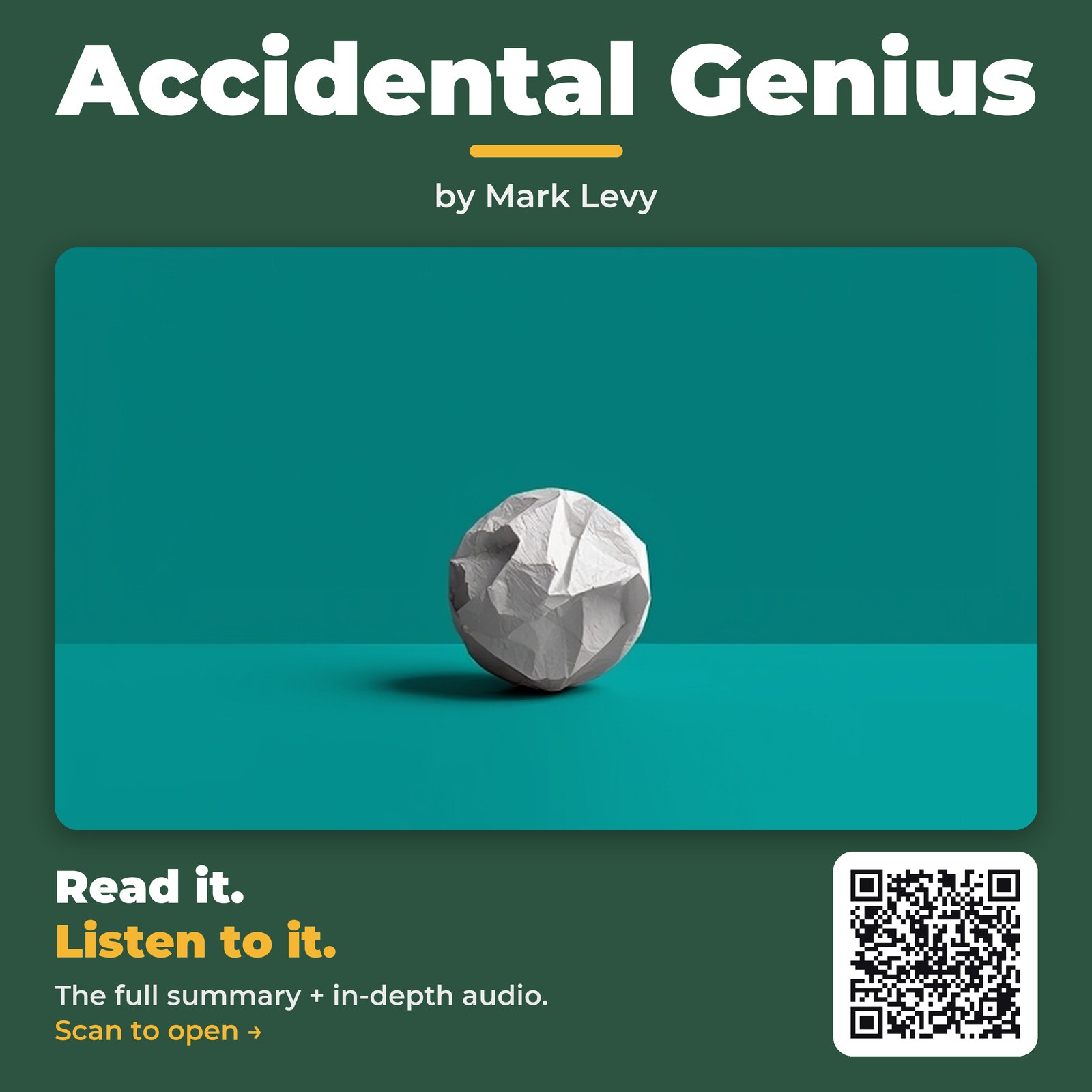 Accidental Genius — by Mark Levy