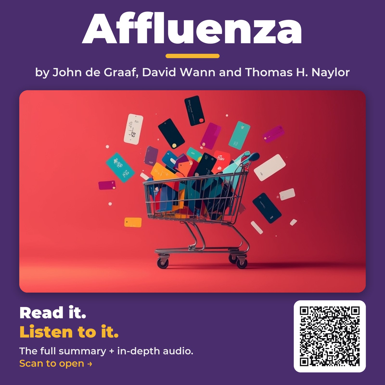 Affluenza — by John de Graaf, David Wann and Thomas H. Naylor