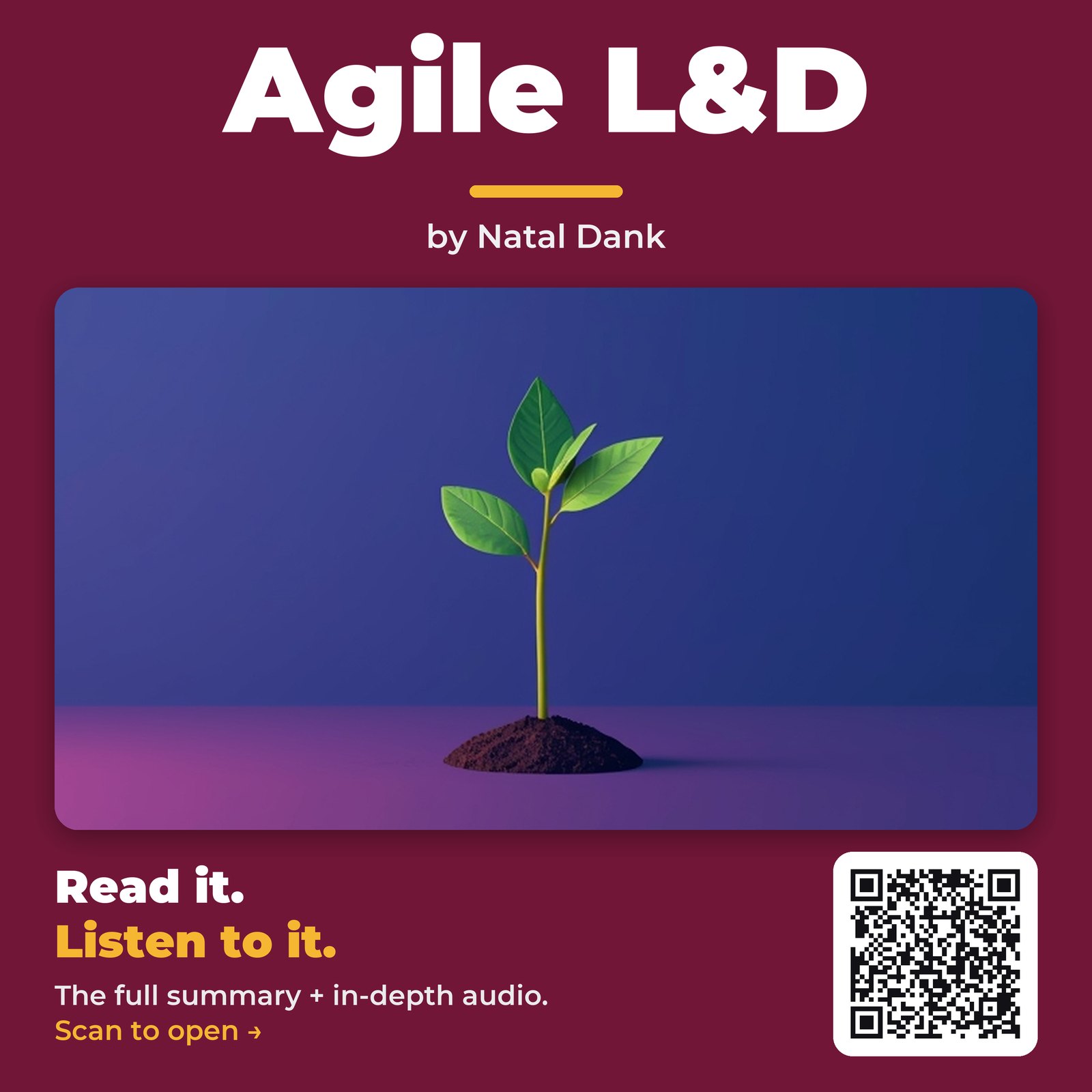 Agile L&D — by Natal Dank