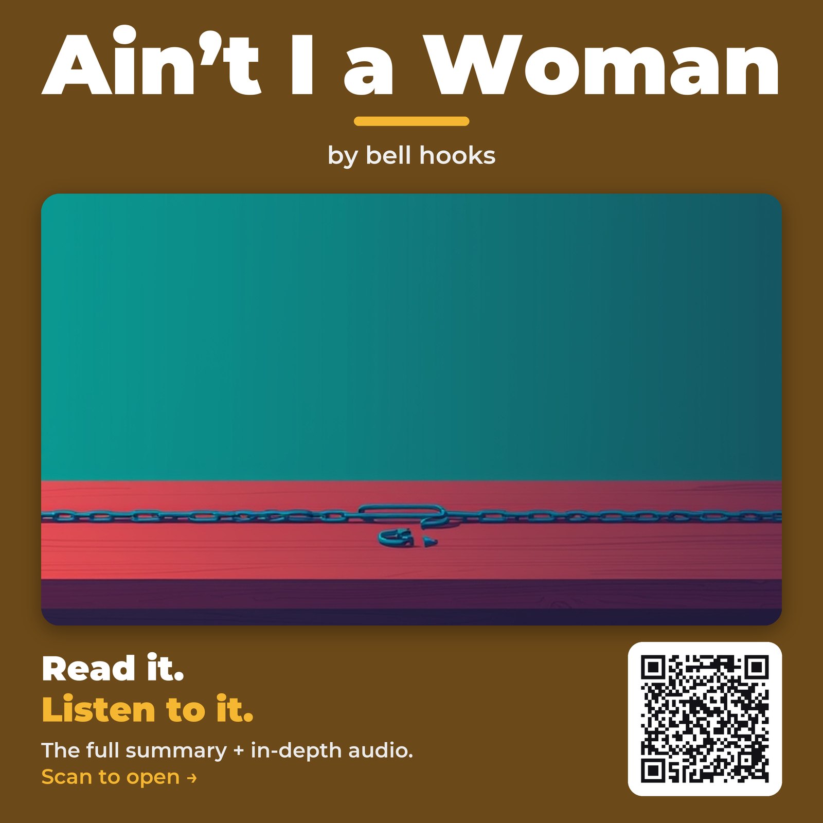 Ain’t I a Woman — by bell hooks