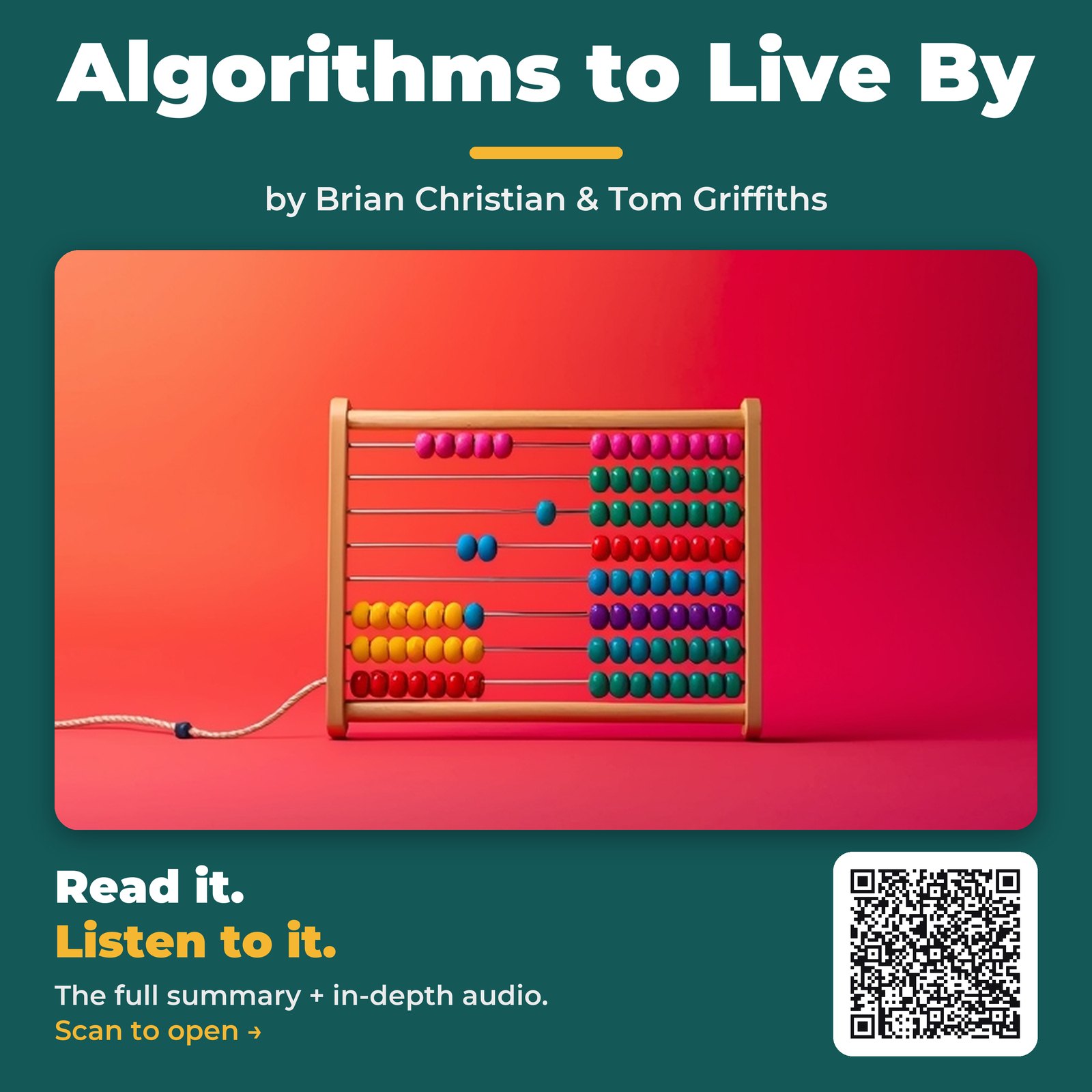 Algorithms to Live By — by Brian Christian & Tom Griffiths
