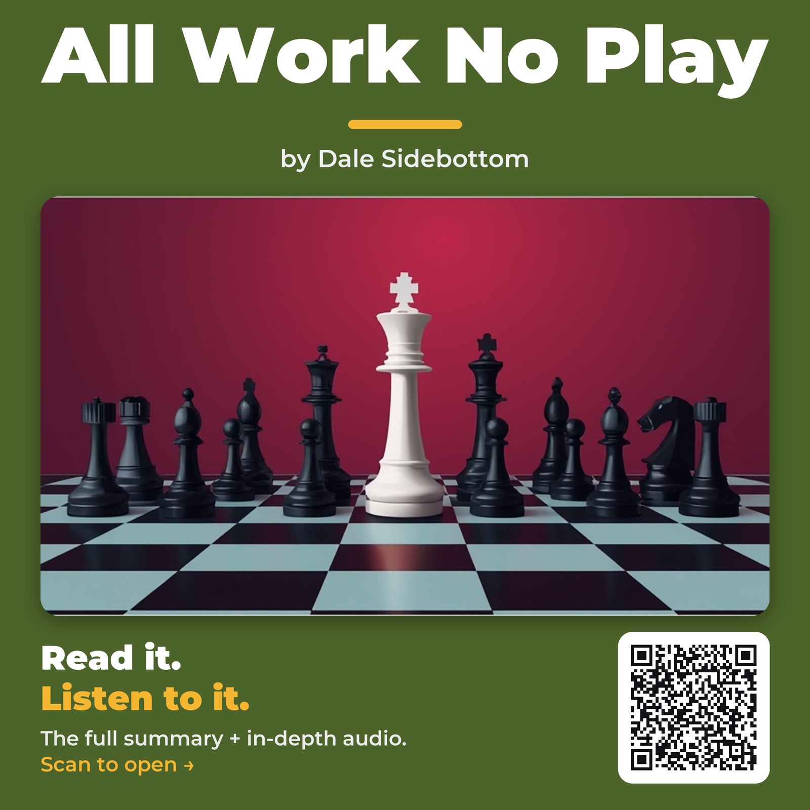 All Work No Play — by Dale Sidebottom
