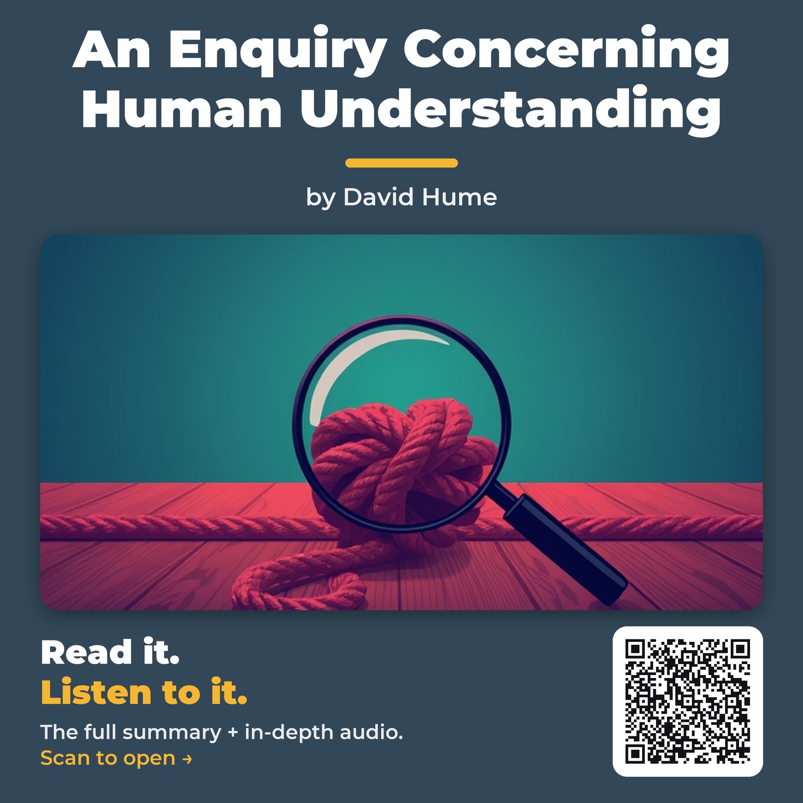 An Enquiry Concerning Human Understanding — by David Hume