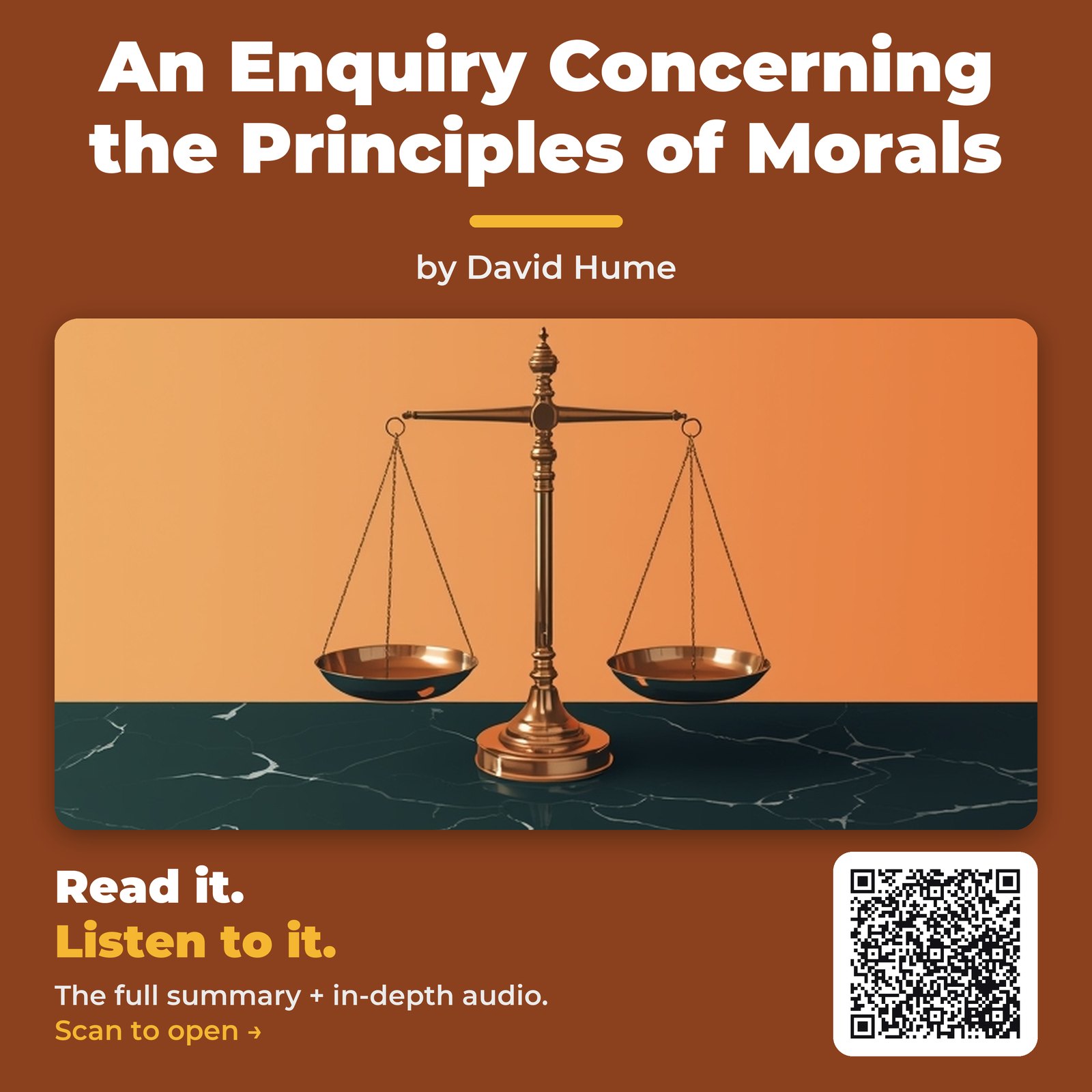 An Enquiry Concerning the Principles of Morals — by David Hume