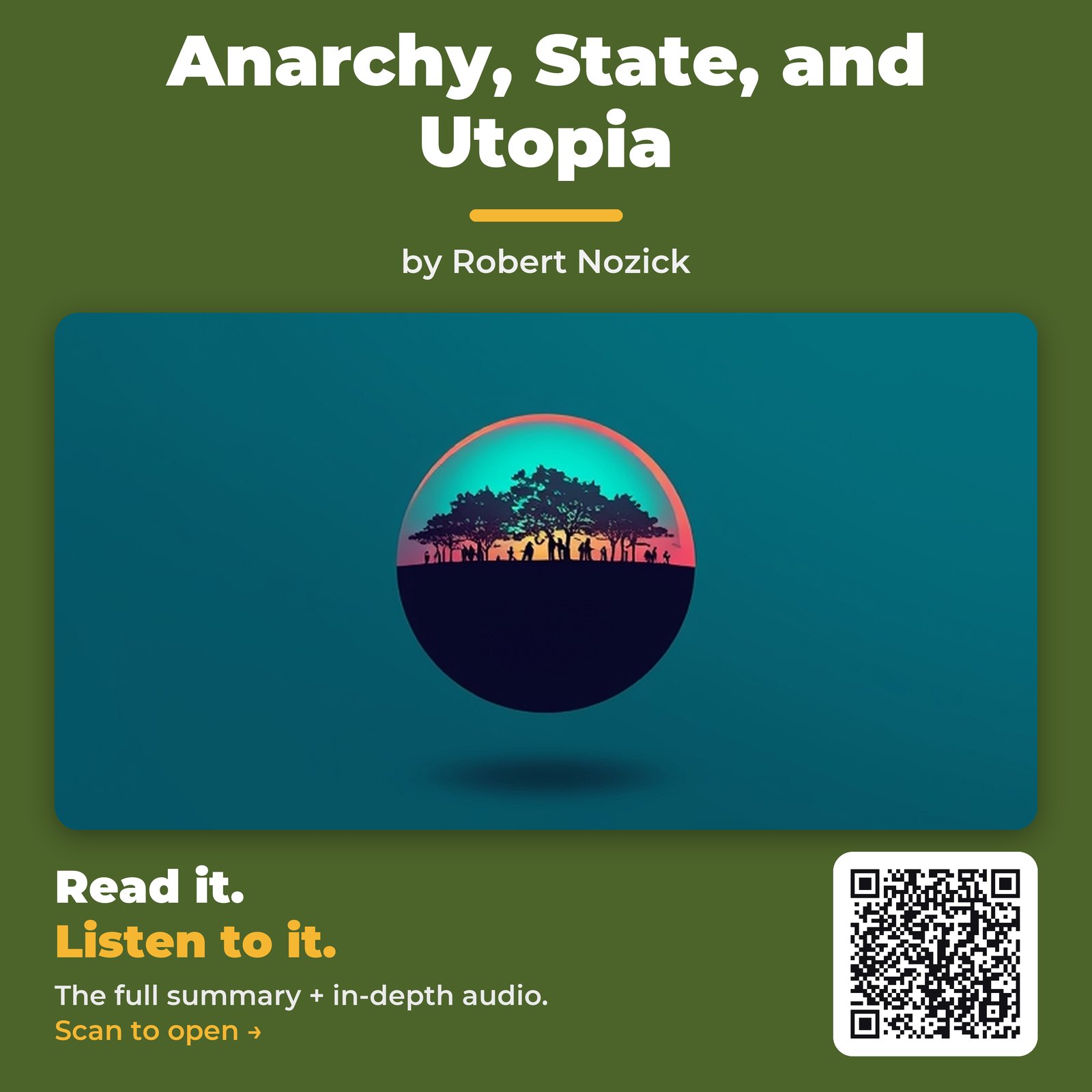 Anarchy, State, and Utopia — by Robert Nozick