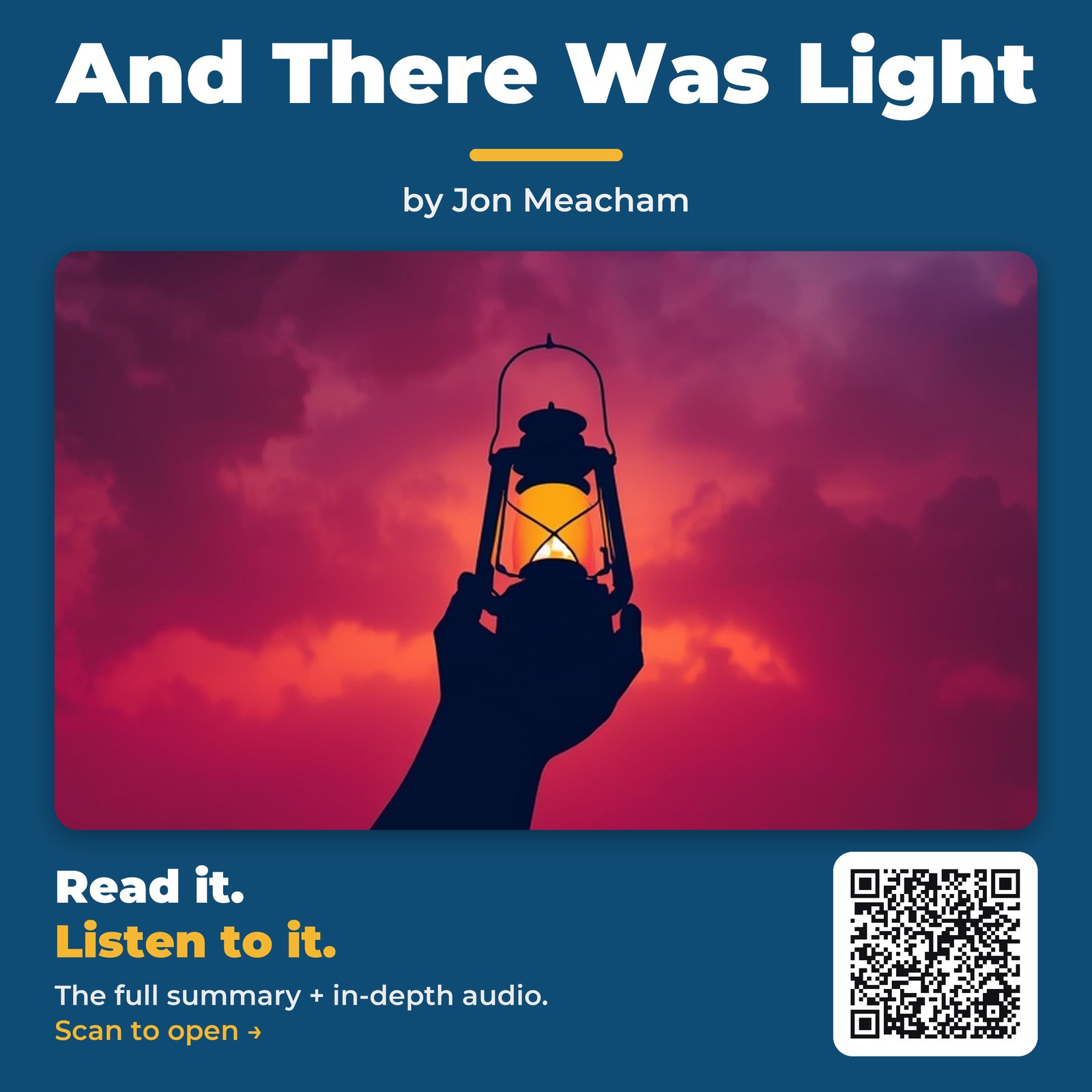 And There Was Light — by Jon Meacham