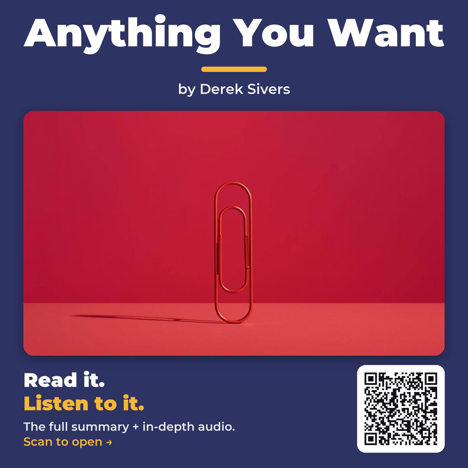 Anything You Want — by Derek Sivers