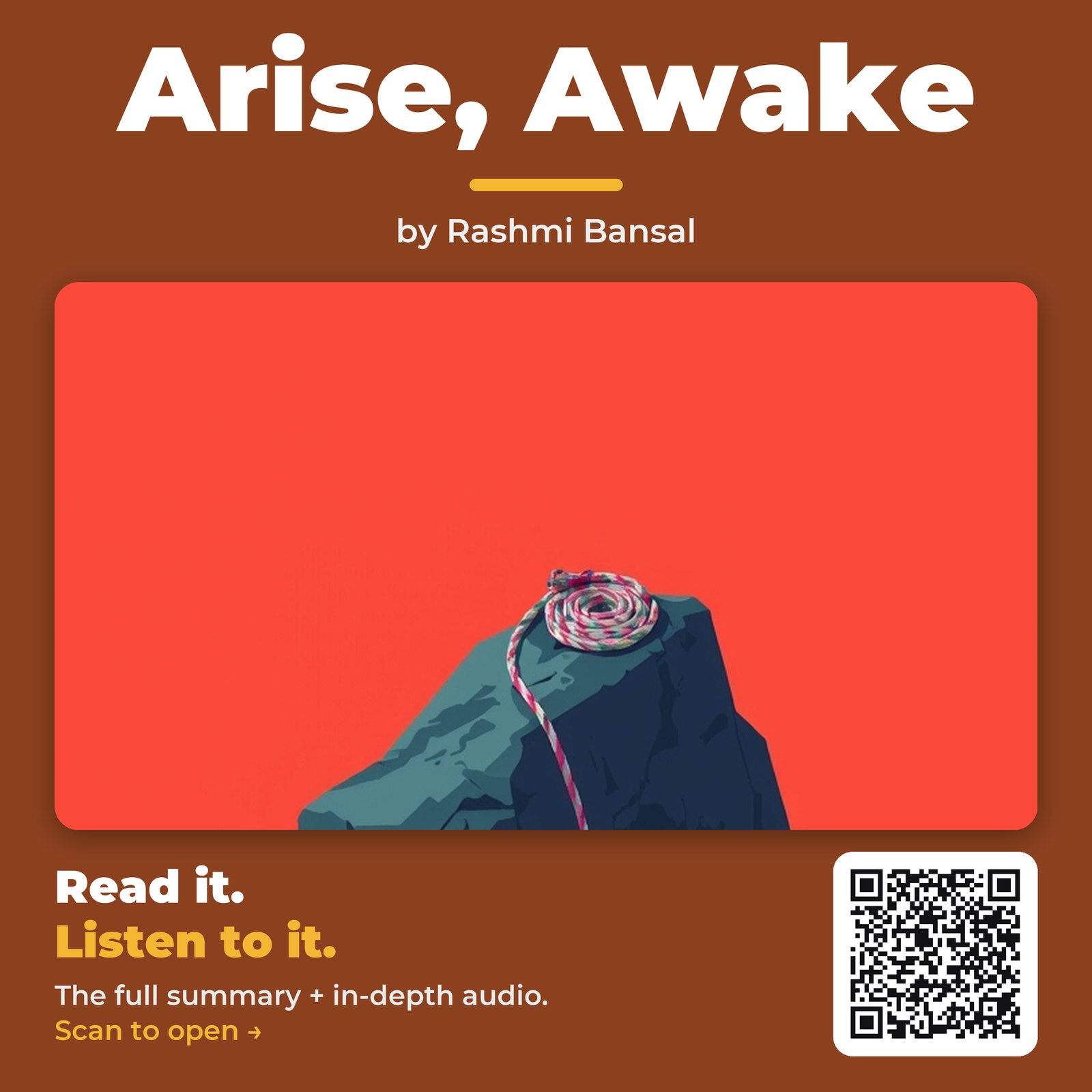 Arise, Awake — by Rashmi Bansal