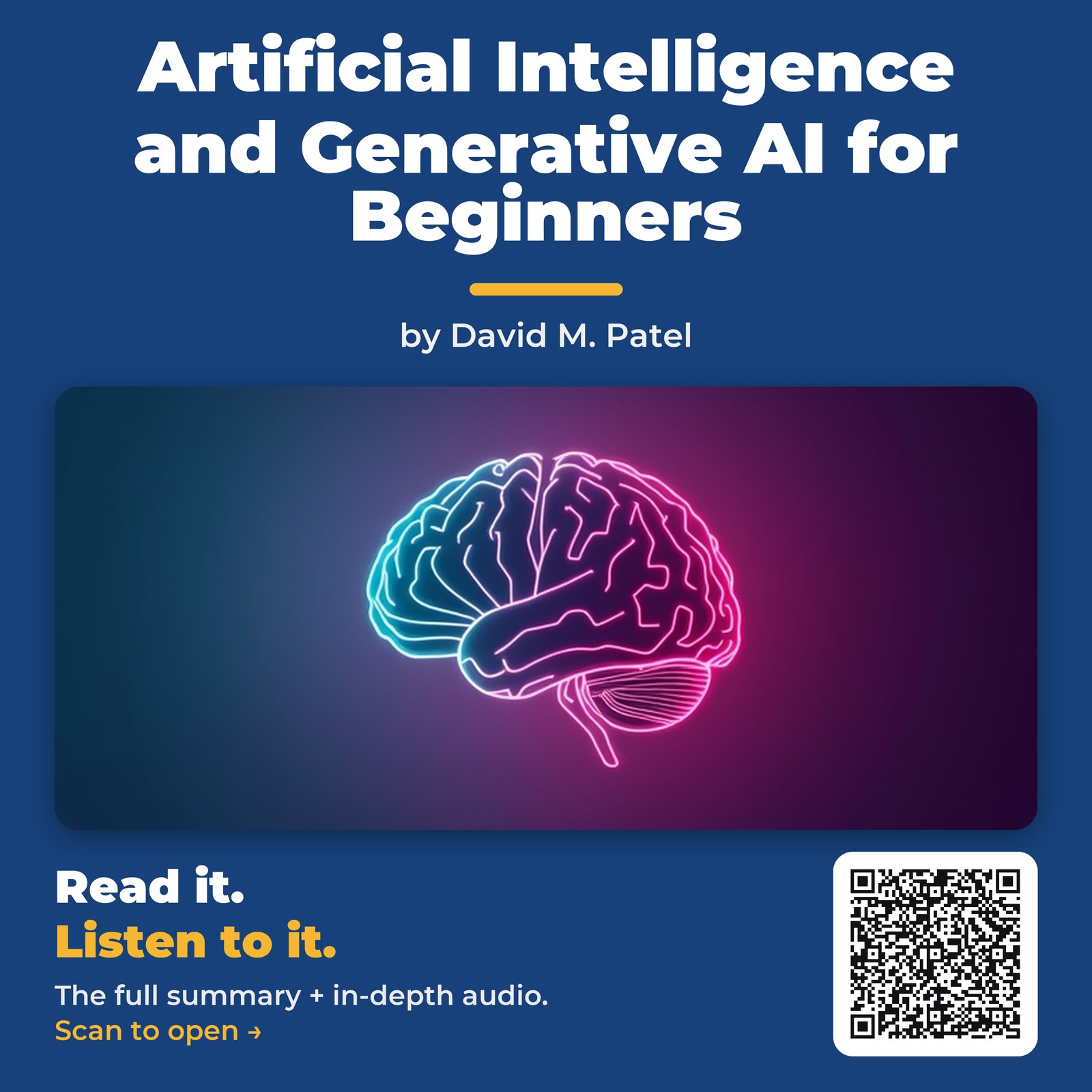 Artificial Intelligence and Generative AI for Beginners — by David M. Patel