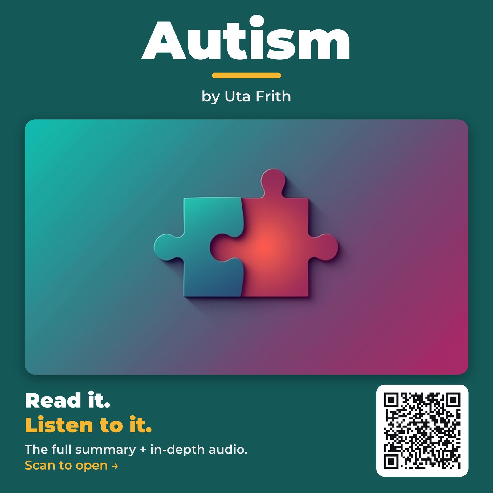 Autism — by Uta Frith