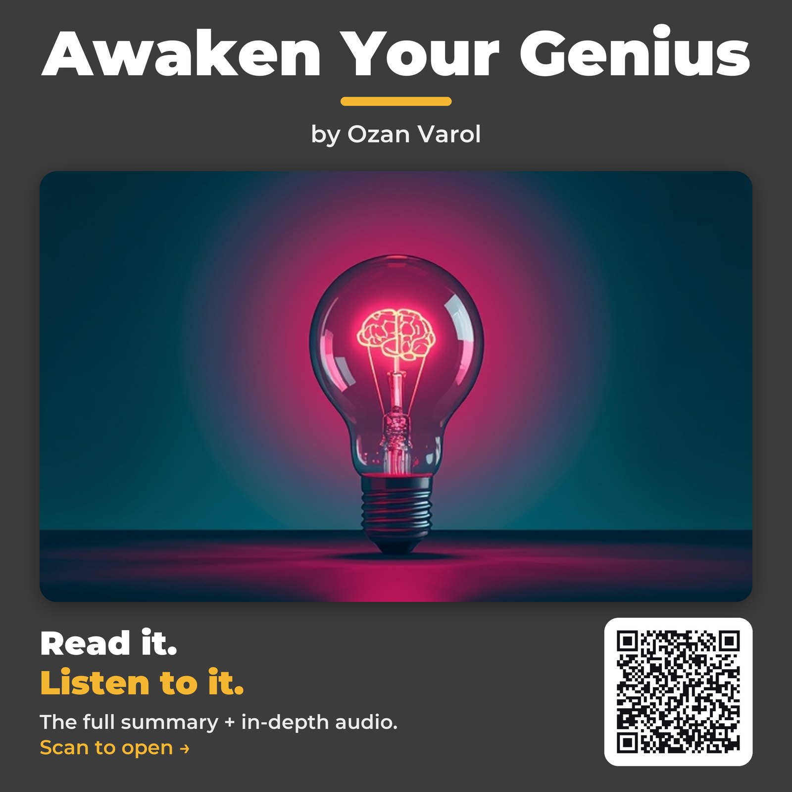 Awaken Your Genius — by Ozan Varol