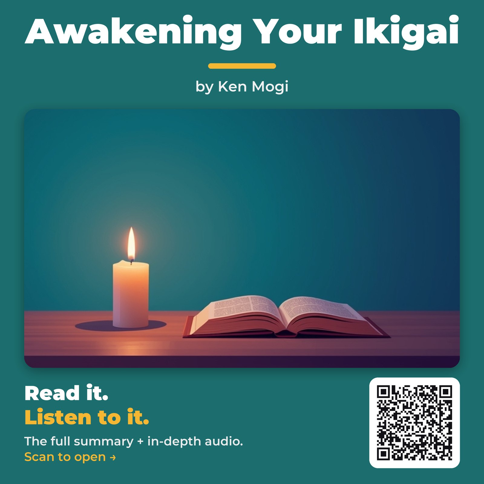 Awakening Your Ikigai — by Ken Mogi