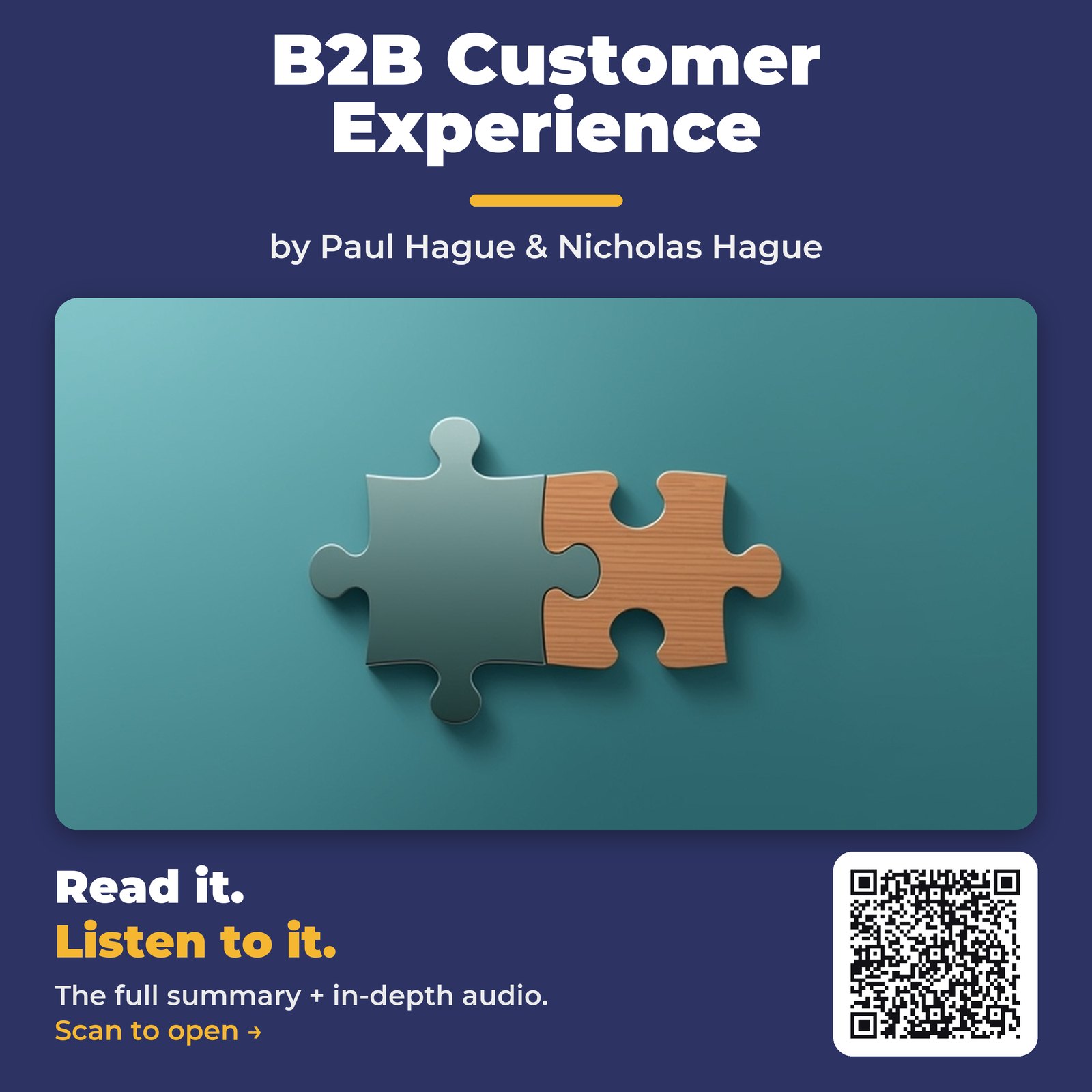 B2B Customer Experience — by Paul Hague & Nicholas Hague