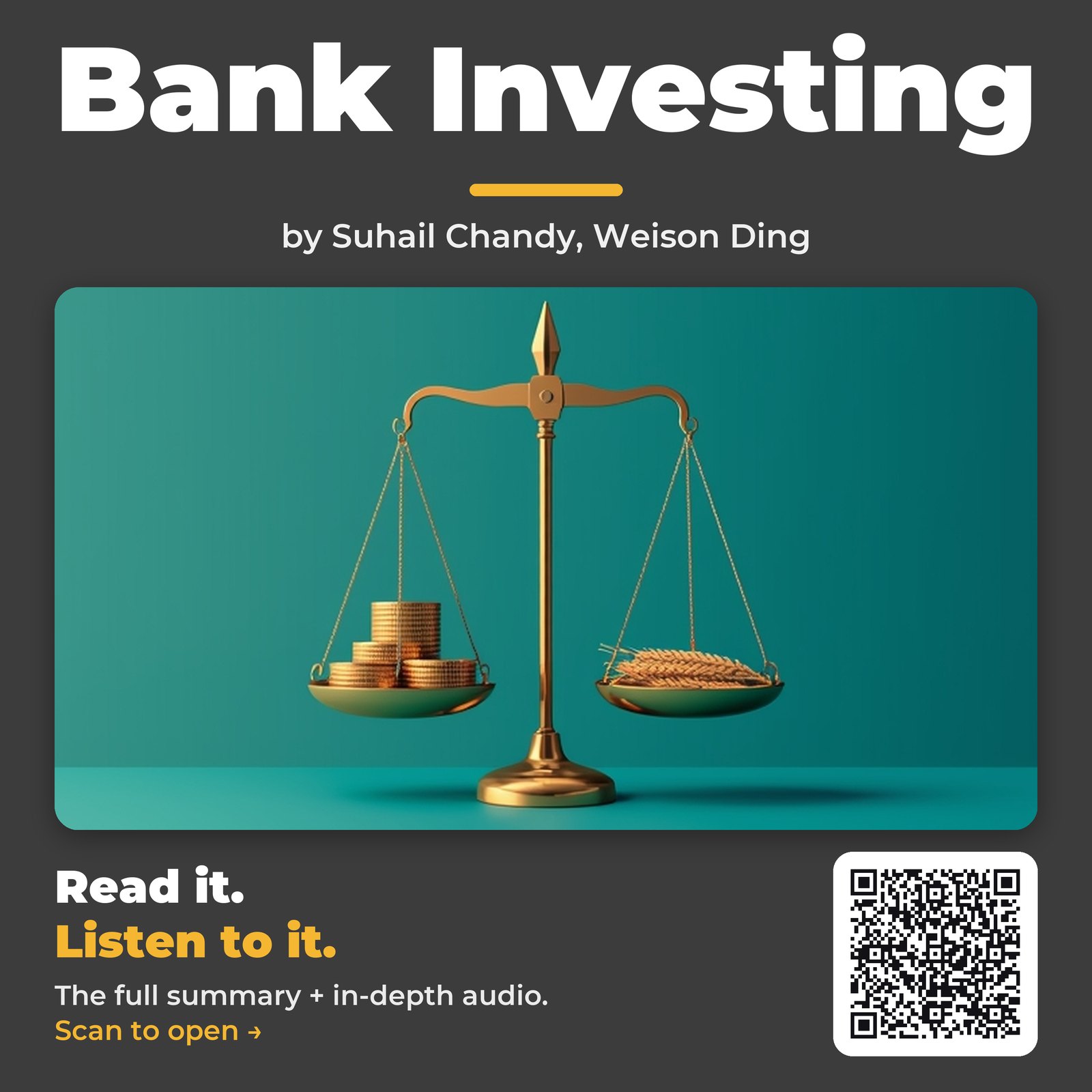 Bank Investing — by Suhail Chandy, Weison Ding
