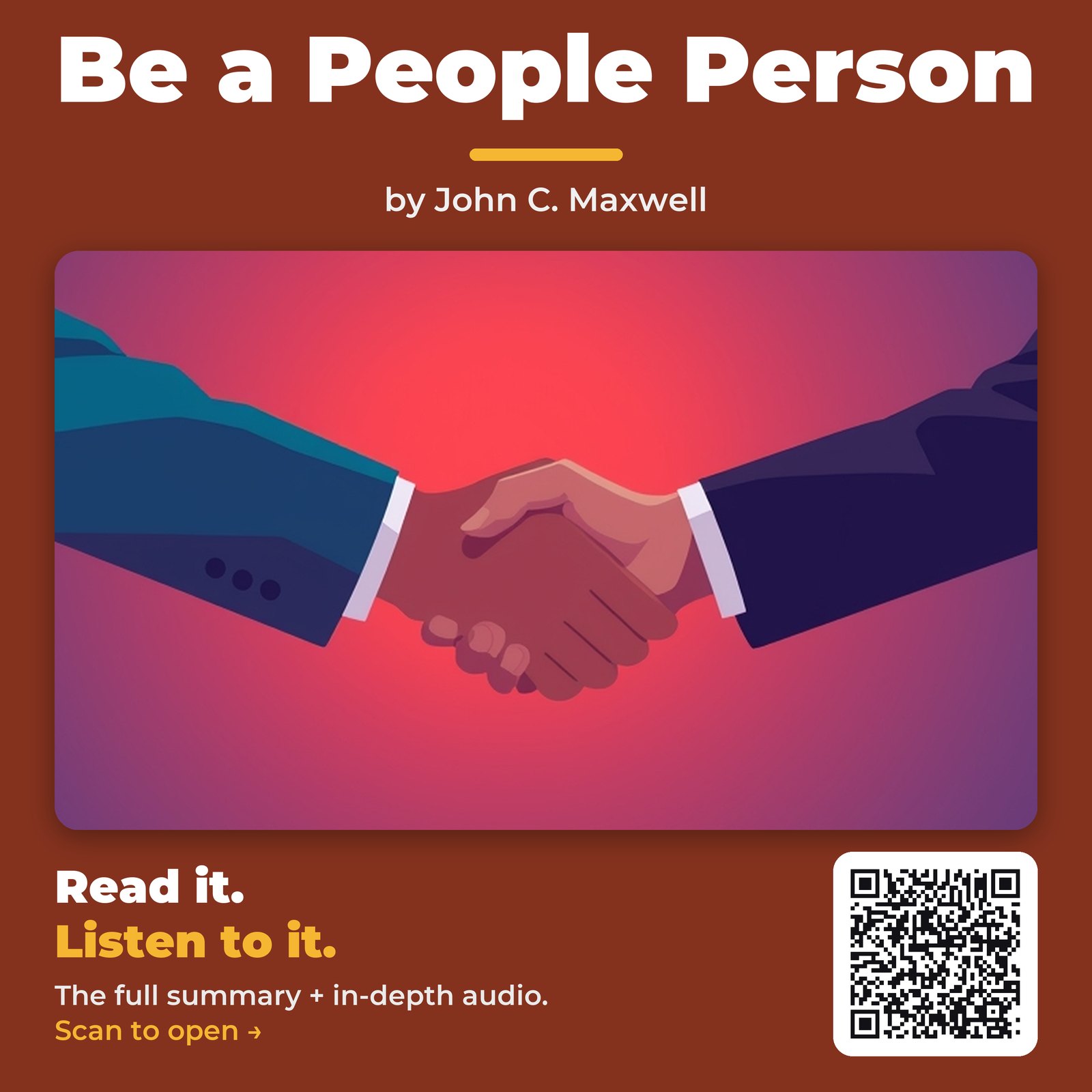 Be a People Person — by John C. Maxwell