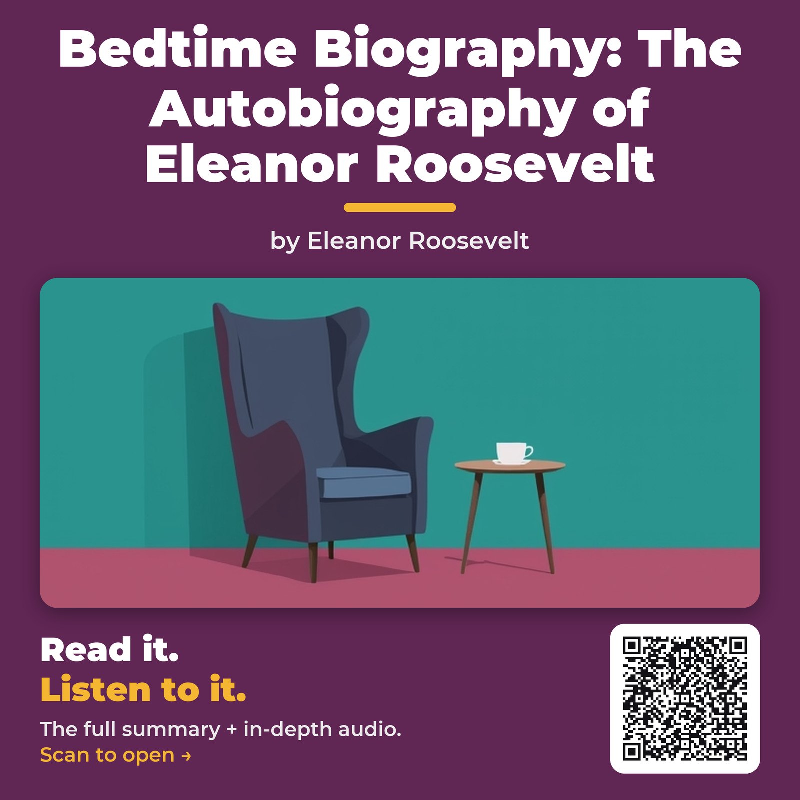 Bedtime Biography: The Autobiography of Eleanor Roosevelt — by Eleanor Roosevelt