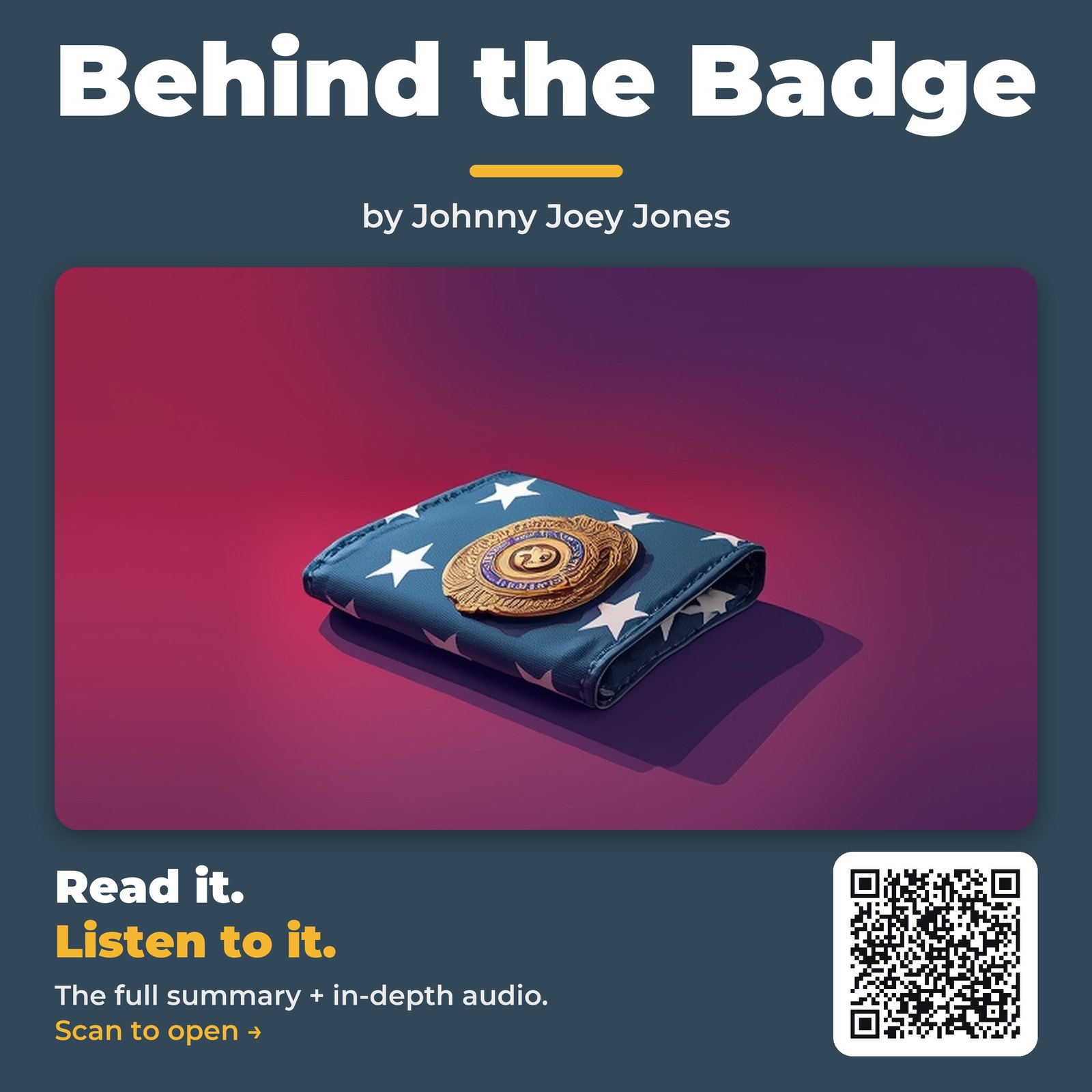 Behind the Badge — by Johnny Joey Jones