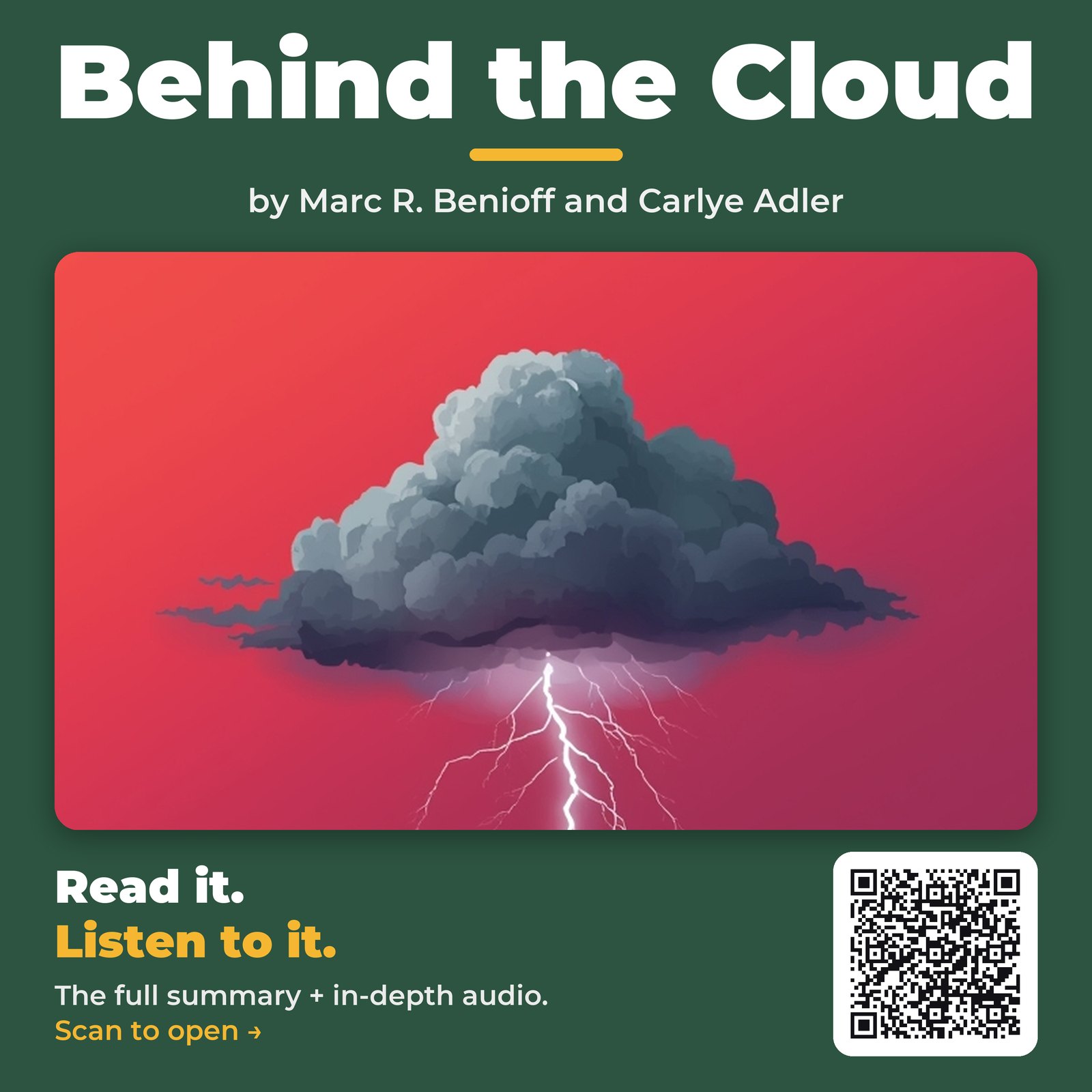 Behind the Cloud — by Marc R. Benioff and Carlye Adler