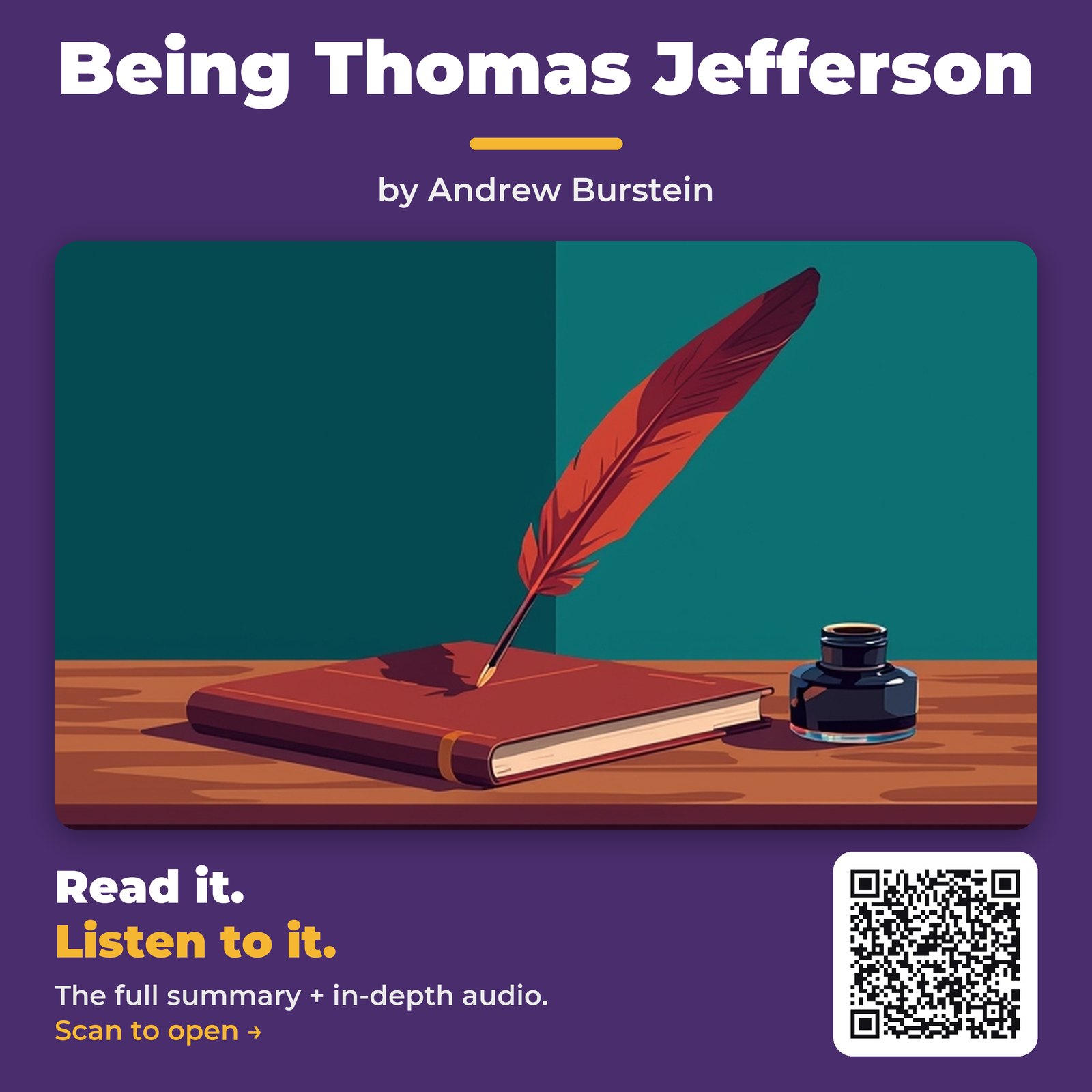 Being Thomas Jefferson — by Andrew Burstein