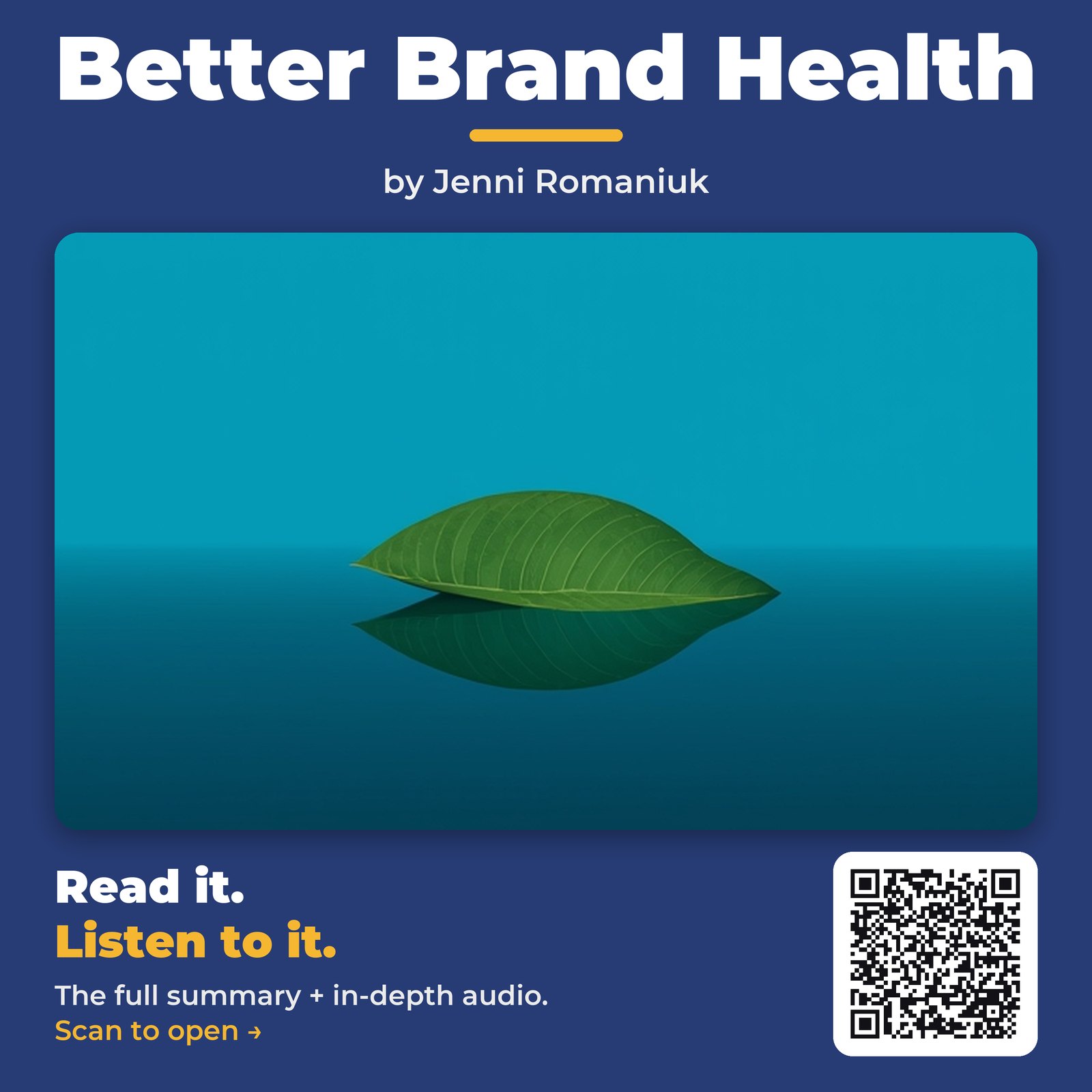 Better Brand Health — by Jenni Romaniuk