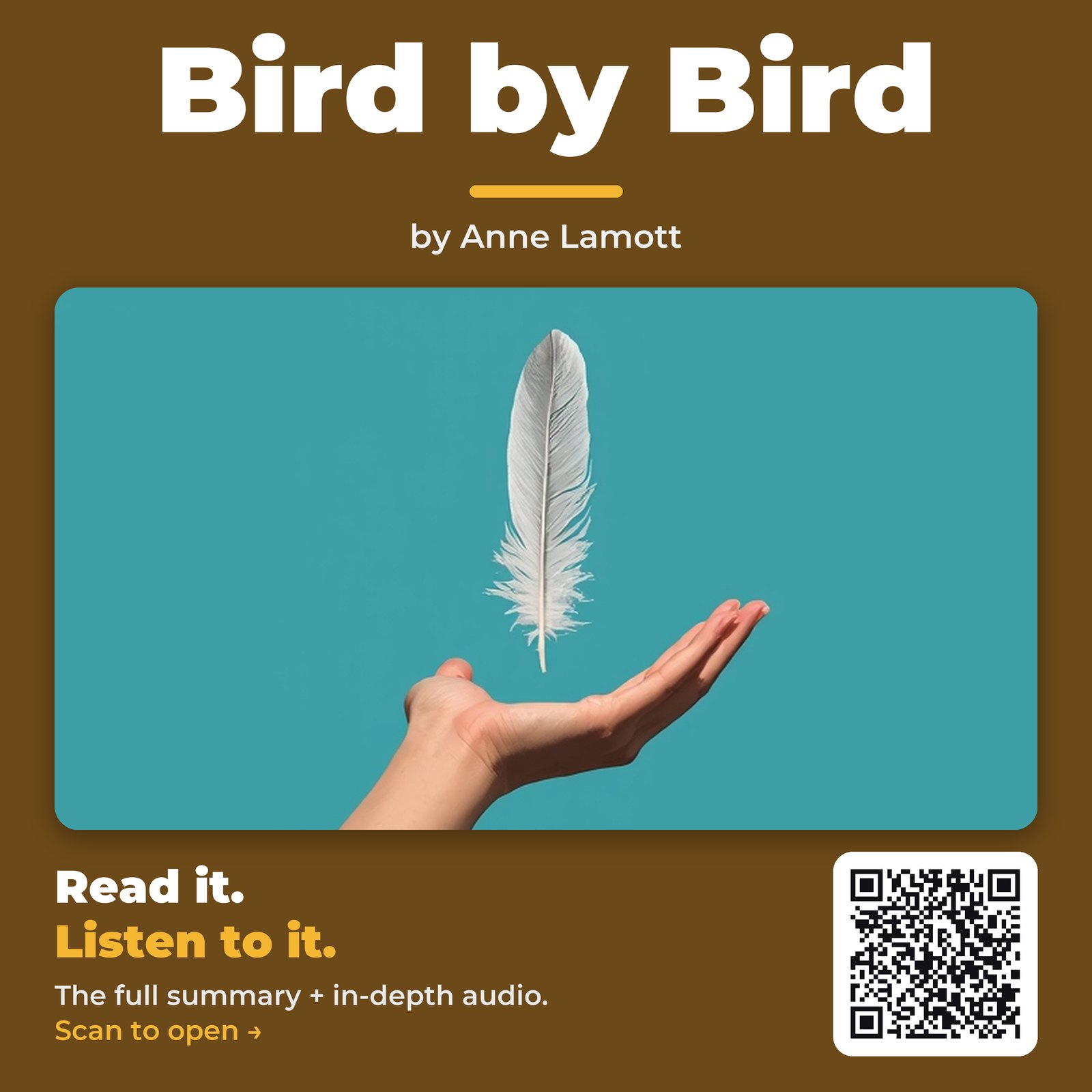 Bird by Bird — by Anne Lamott