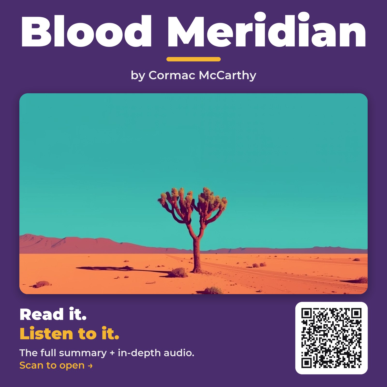 Blood Meridian — by Cormac McCarthy