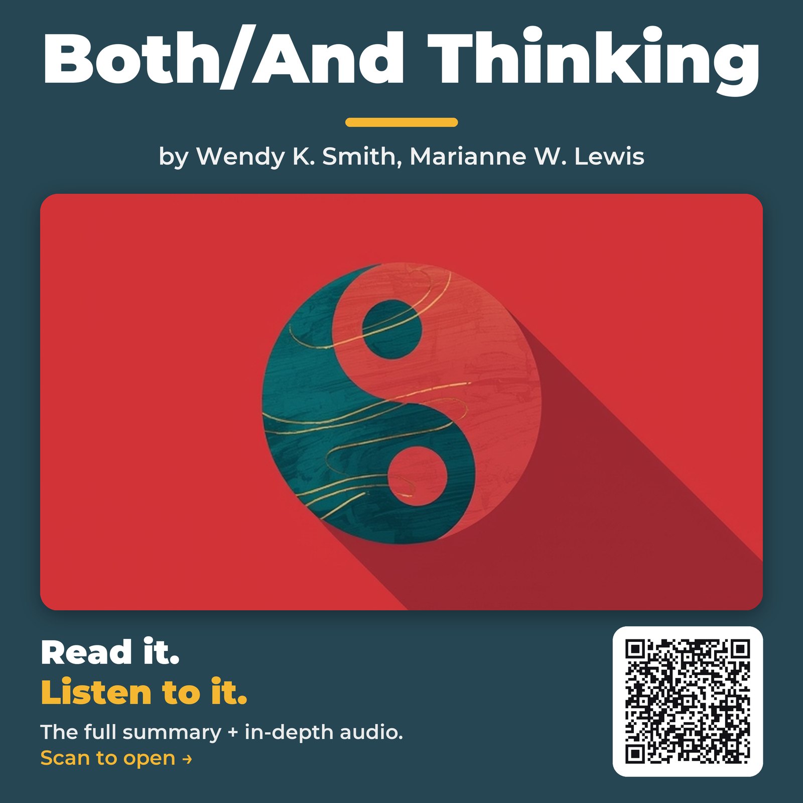 Both/And Thinking — by Wendy K. Smith, Marianne W. Lewis