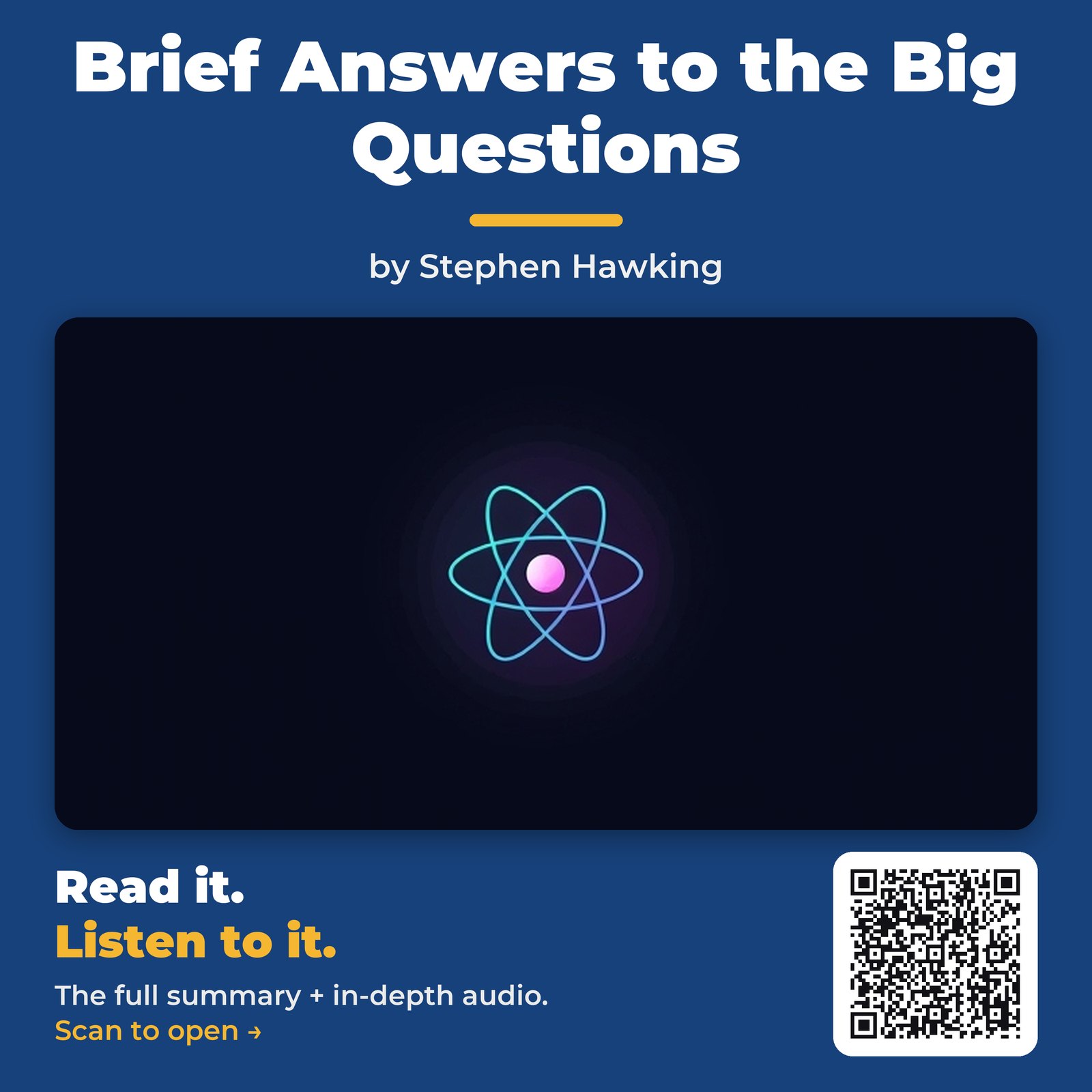 Brief Answers to the Big Questions — by Stephen Hawking