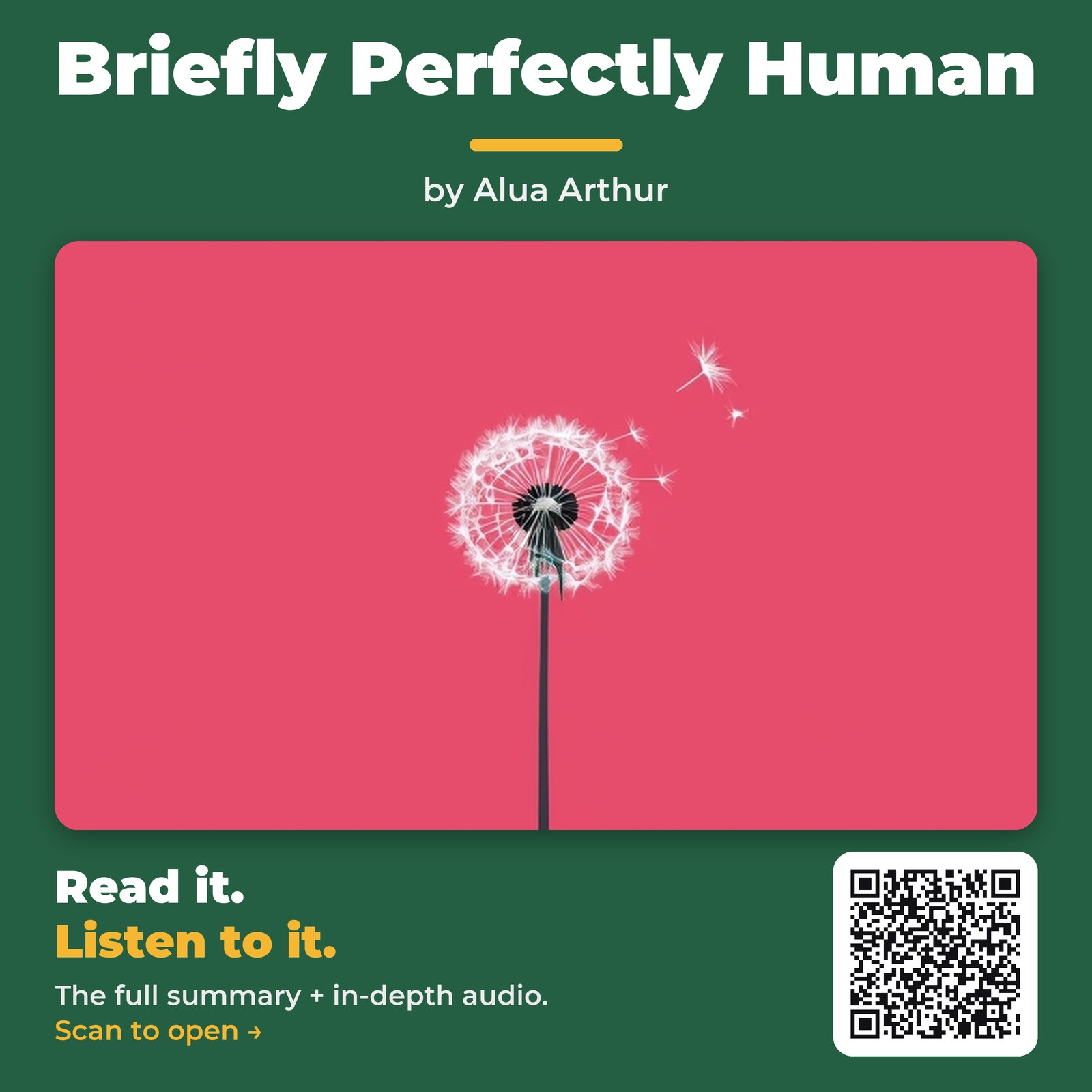 Briefly Perfectly Human — by Alua Arthur