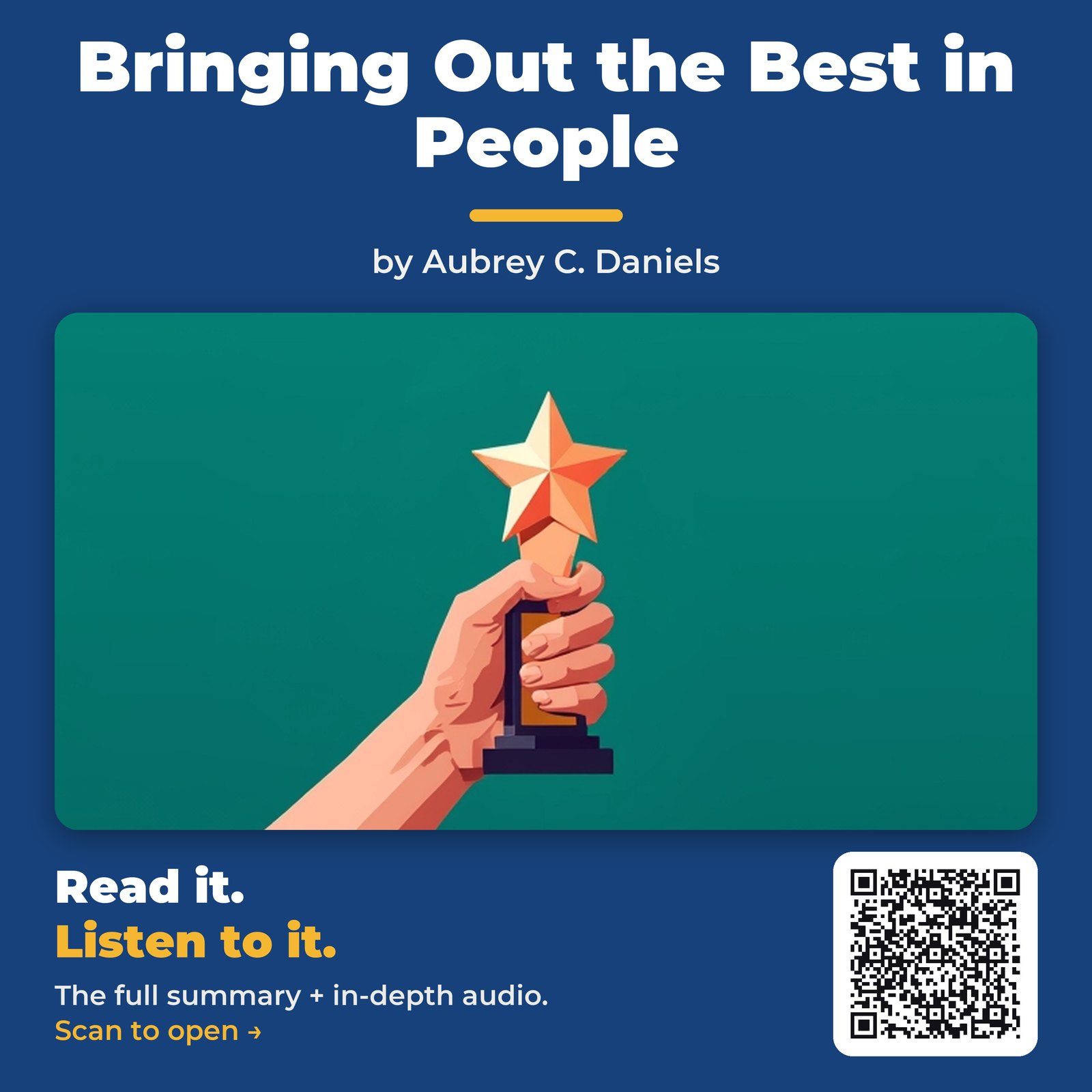 Bringing Out the Best in People — by Aubrey C. Daniels