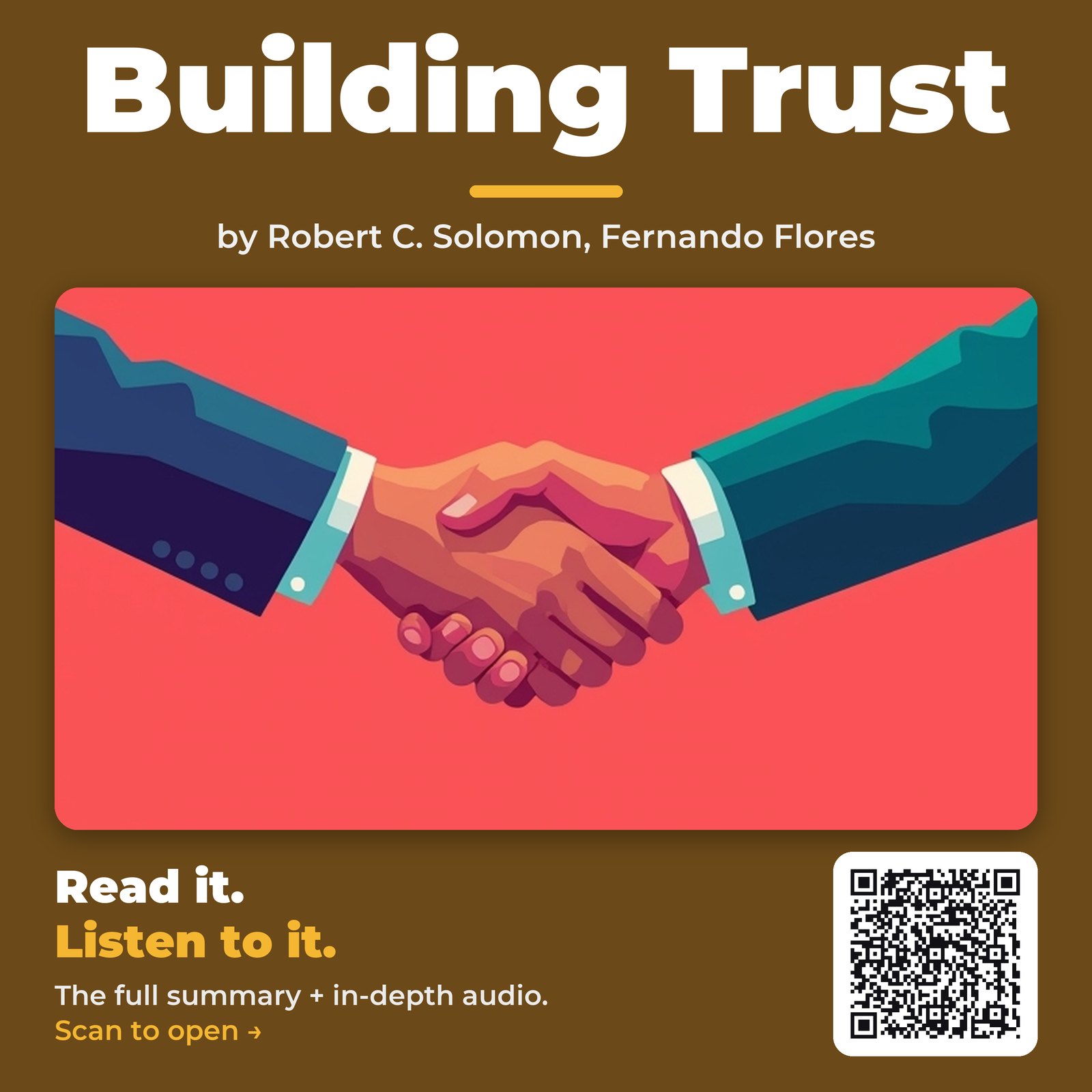 Building Trust — by Robert C. Solomon, Fernando Flores