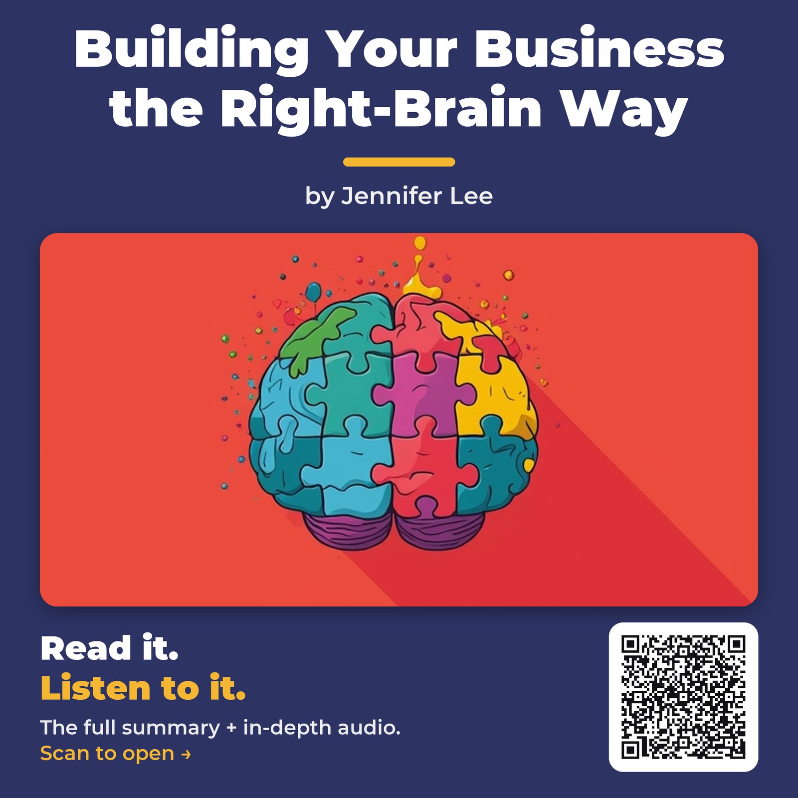 Building Your Business the Right-Brain Way — by Jennifer Lee