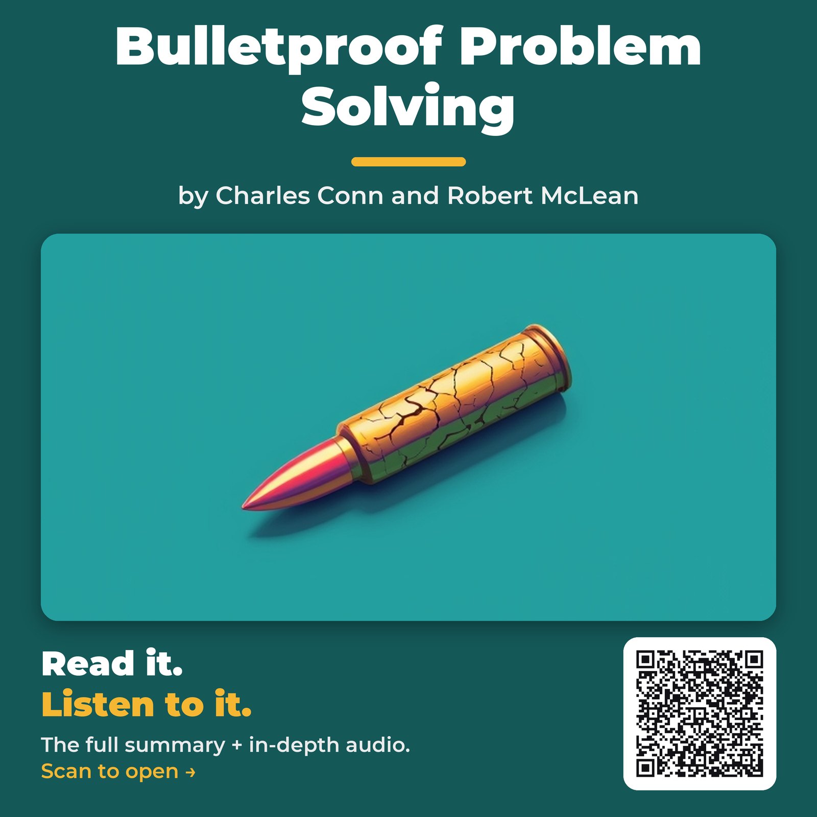 Bulletproof Problem Solving — by Charles Conn and Robert McLean