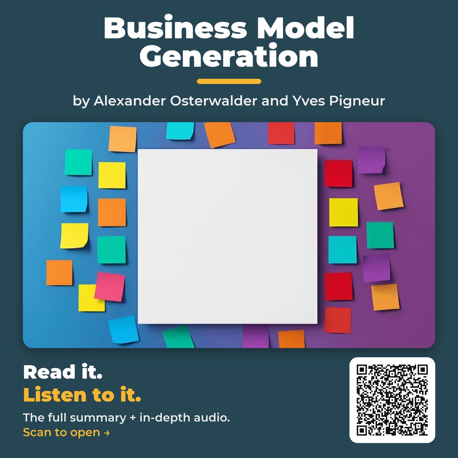 Business Model Generation — by Alexander Osterwalder and Yves Pigneur