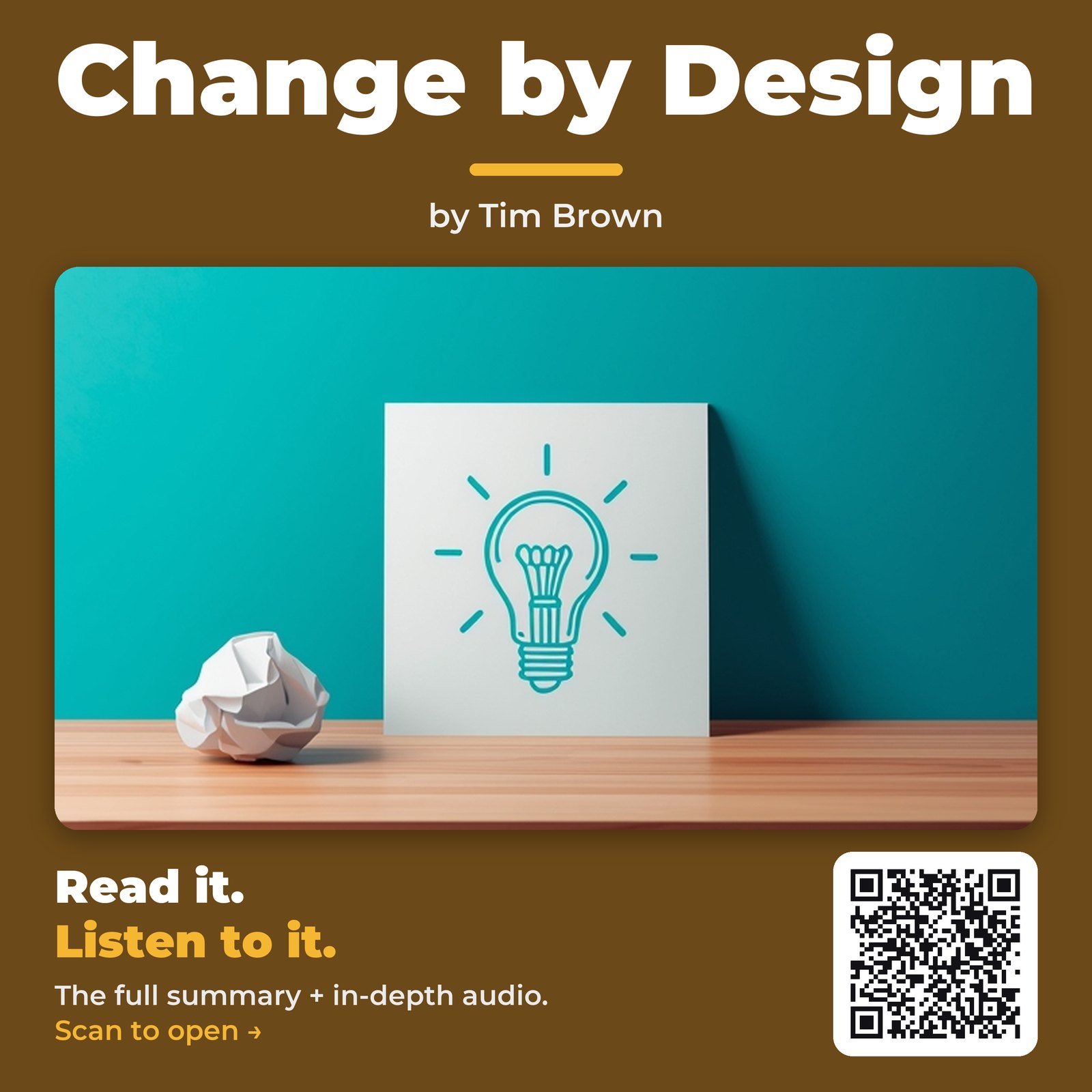 Change by Design — by Tim Brown