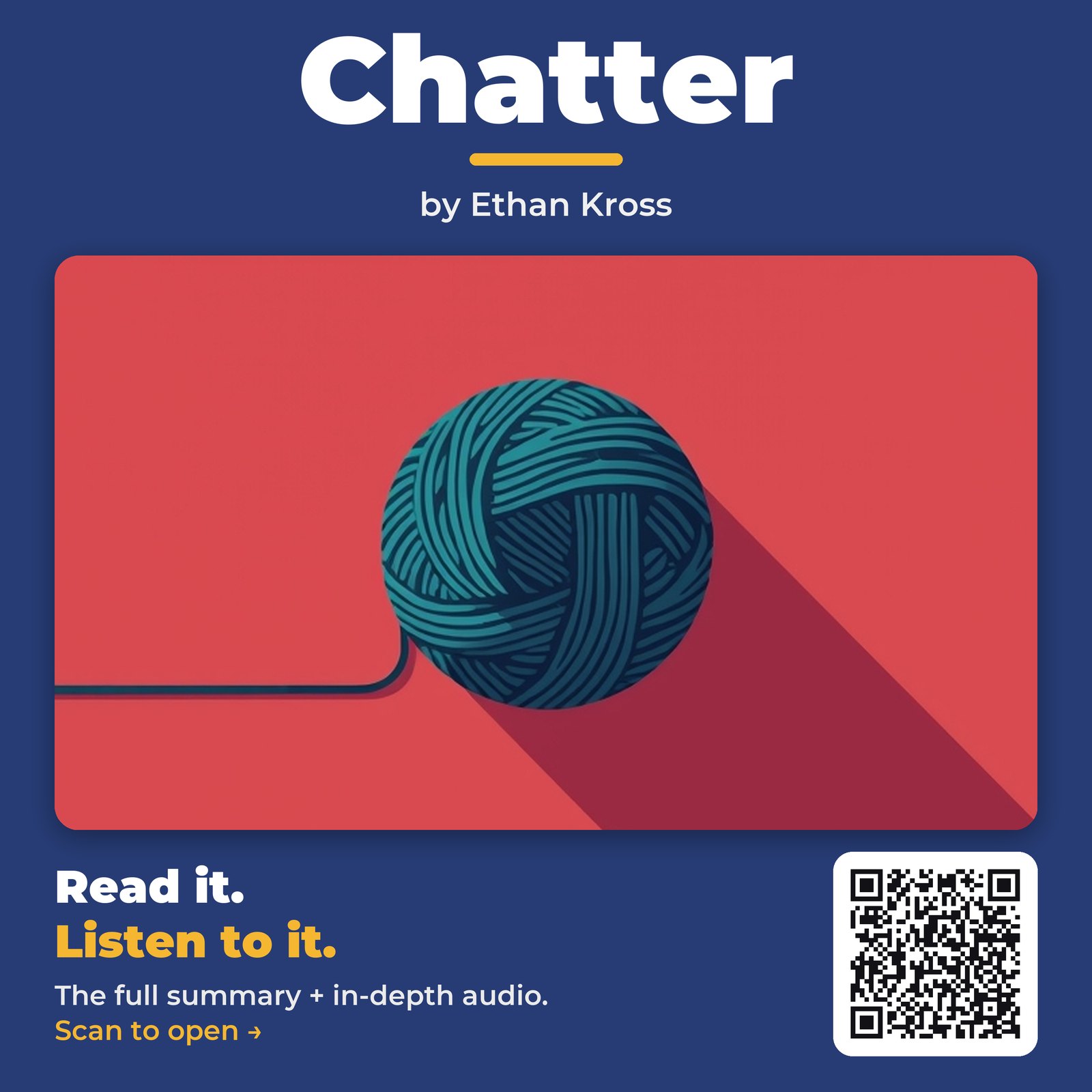 Chatter — by Ethan Kross