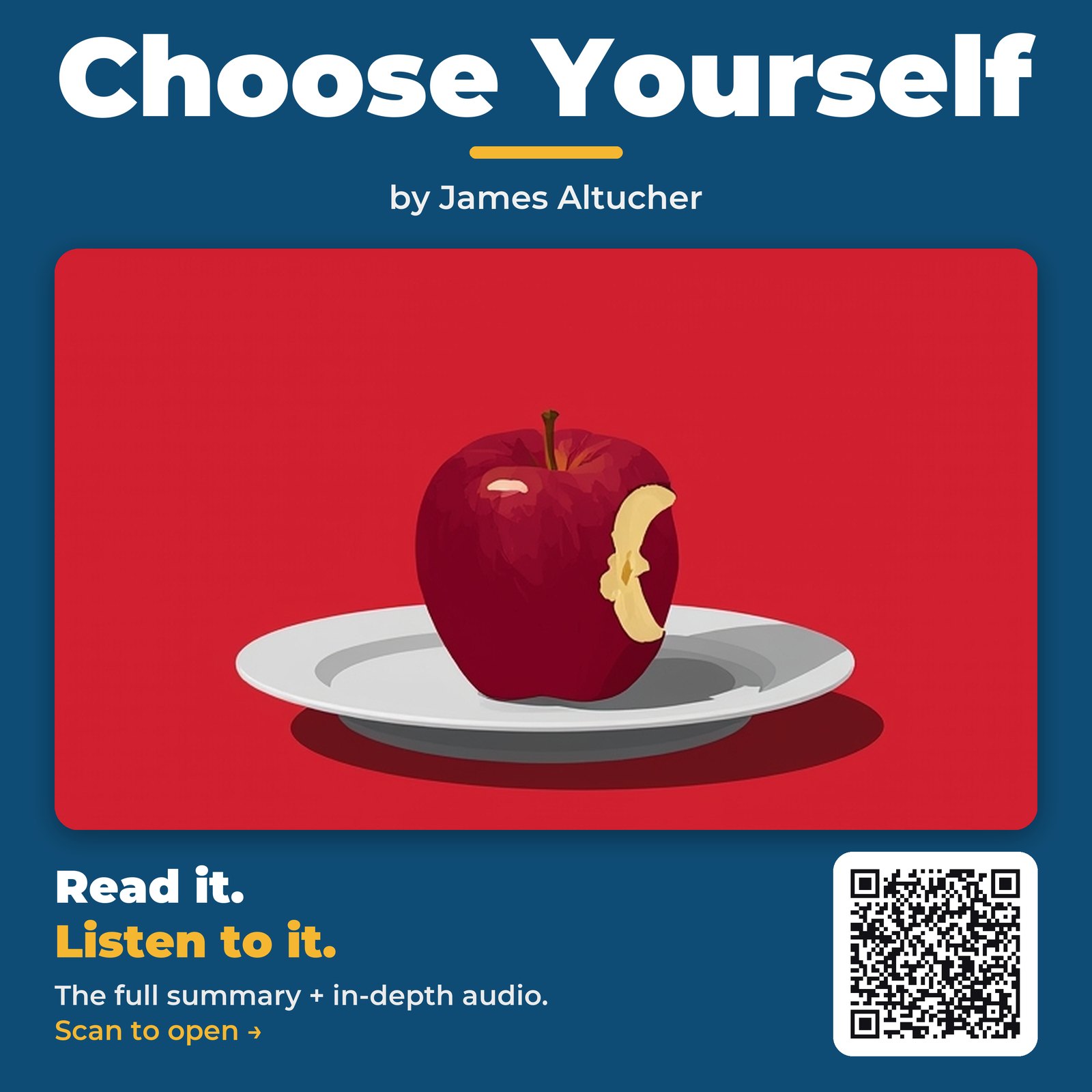 Choose Yourself — by James Altucher