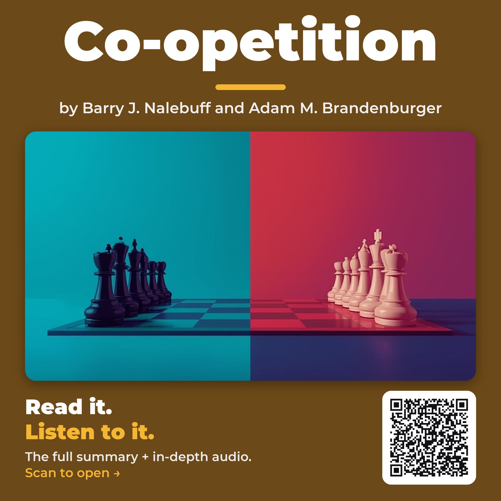 Co-opetition — by Barry J. Nalebuff and Adam M. Brandenburger