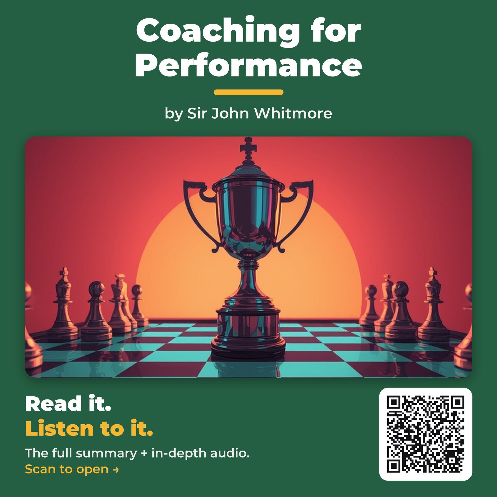 Coaching for Performance — by Sir John Whitmore