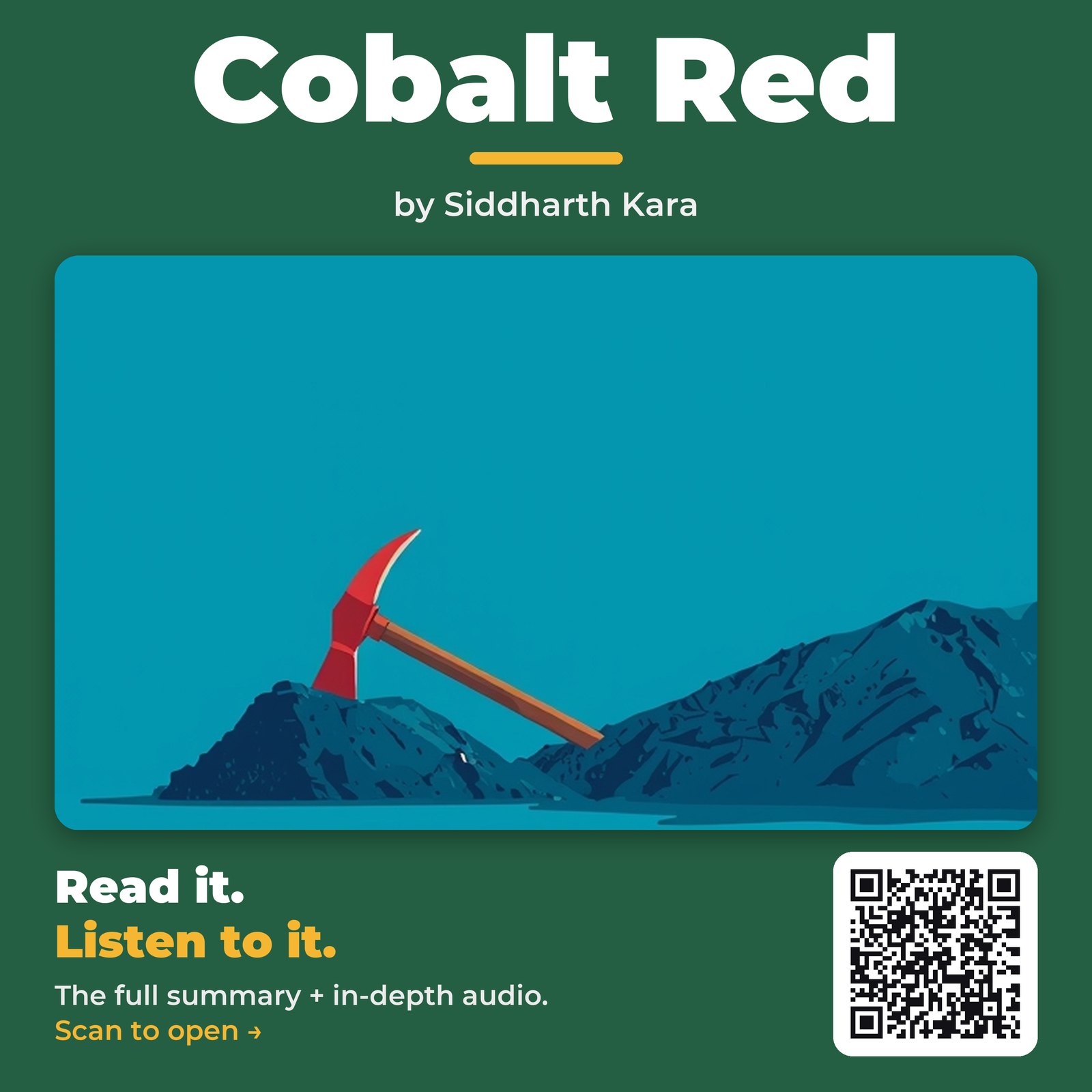Cobalt Red — by Siddharth Kara