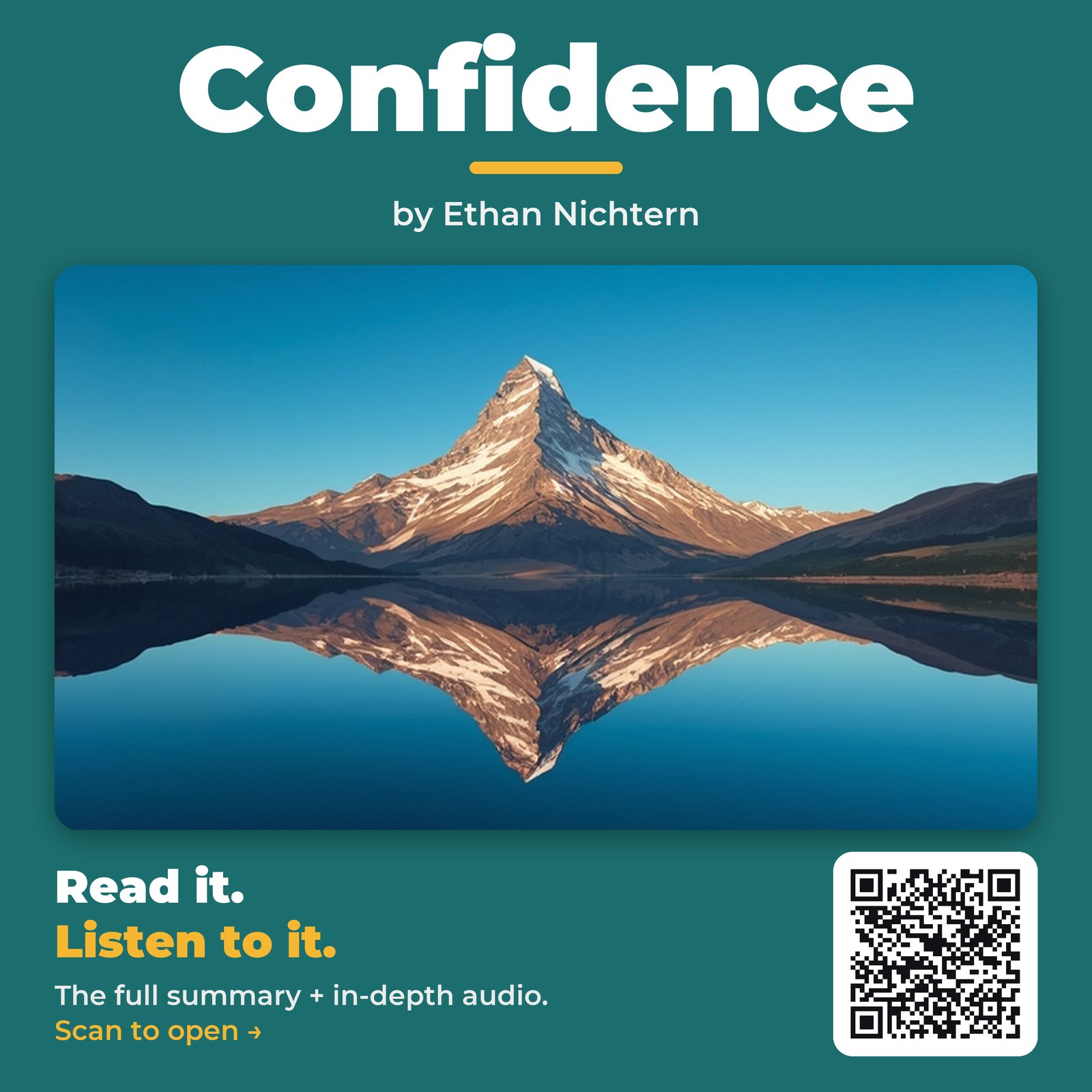 Confidence — by Ethan Nichtern