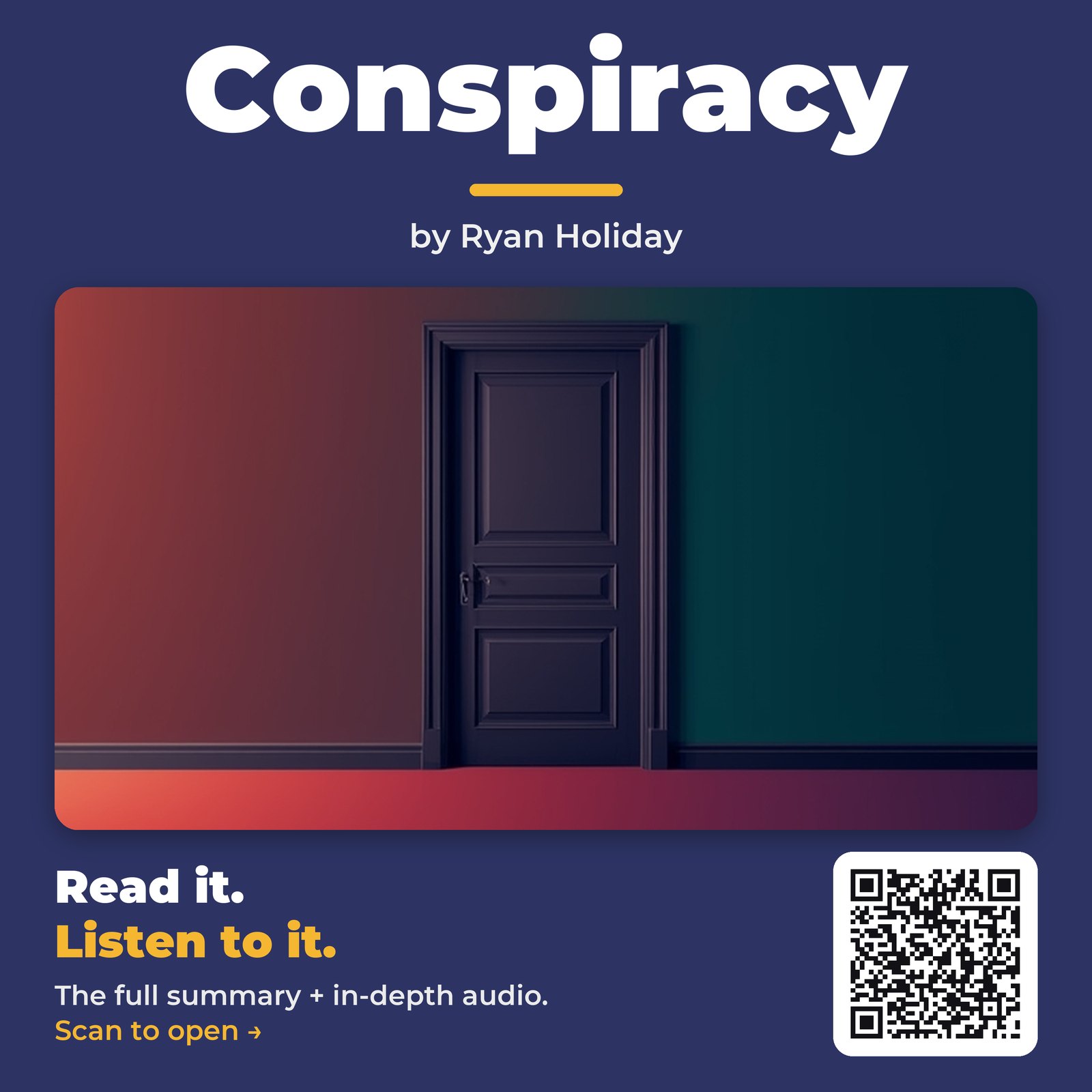 Conspiracy — by Ryan Holiday