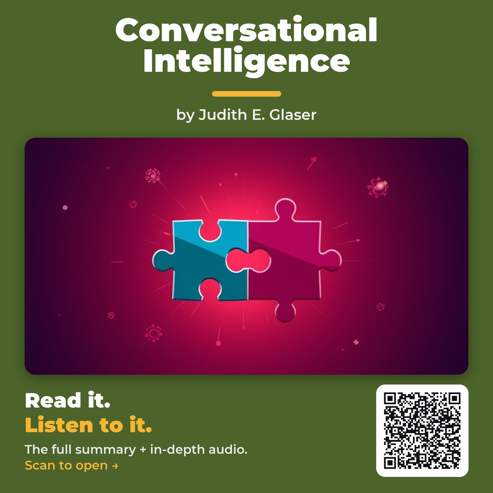 Conversational Intelligence — by Judith E. Glaser