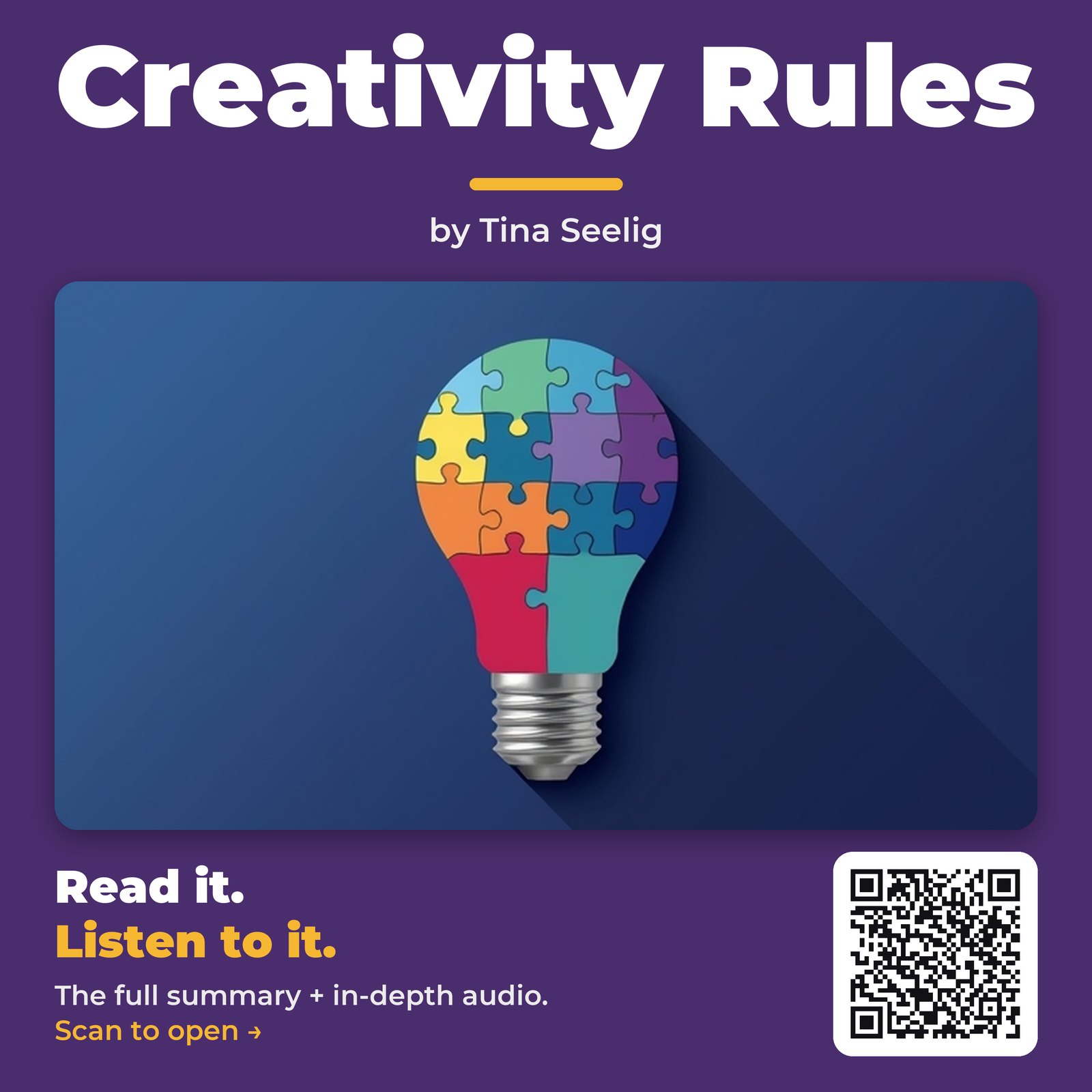 Creativity Rules — by Tina Seelig
