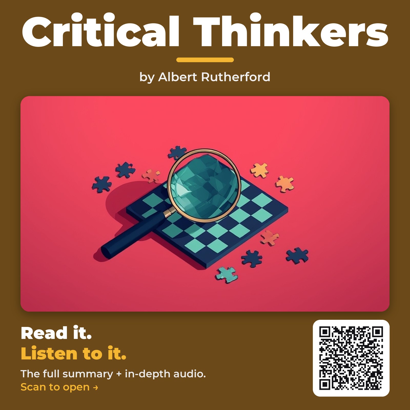 Critical Thinkers — by Albert Rutherford