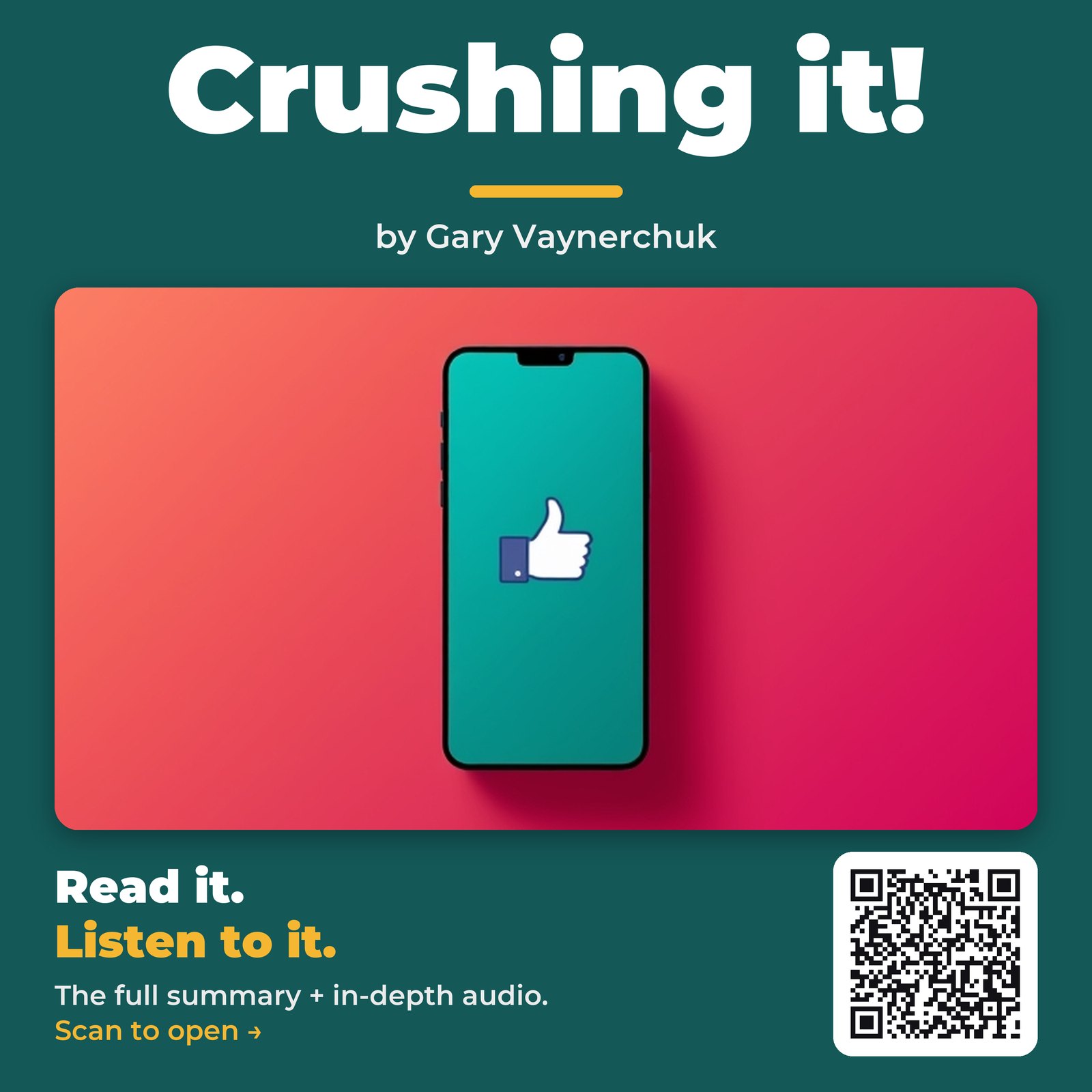 Crushing it! — by Gary Vaynerchuk